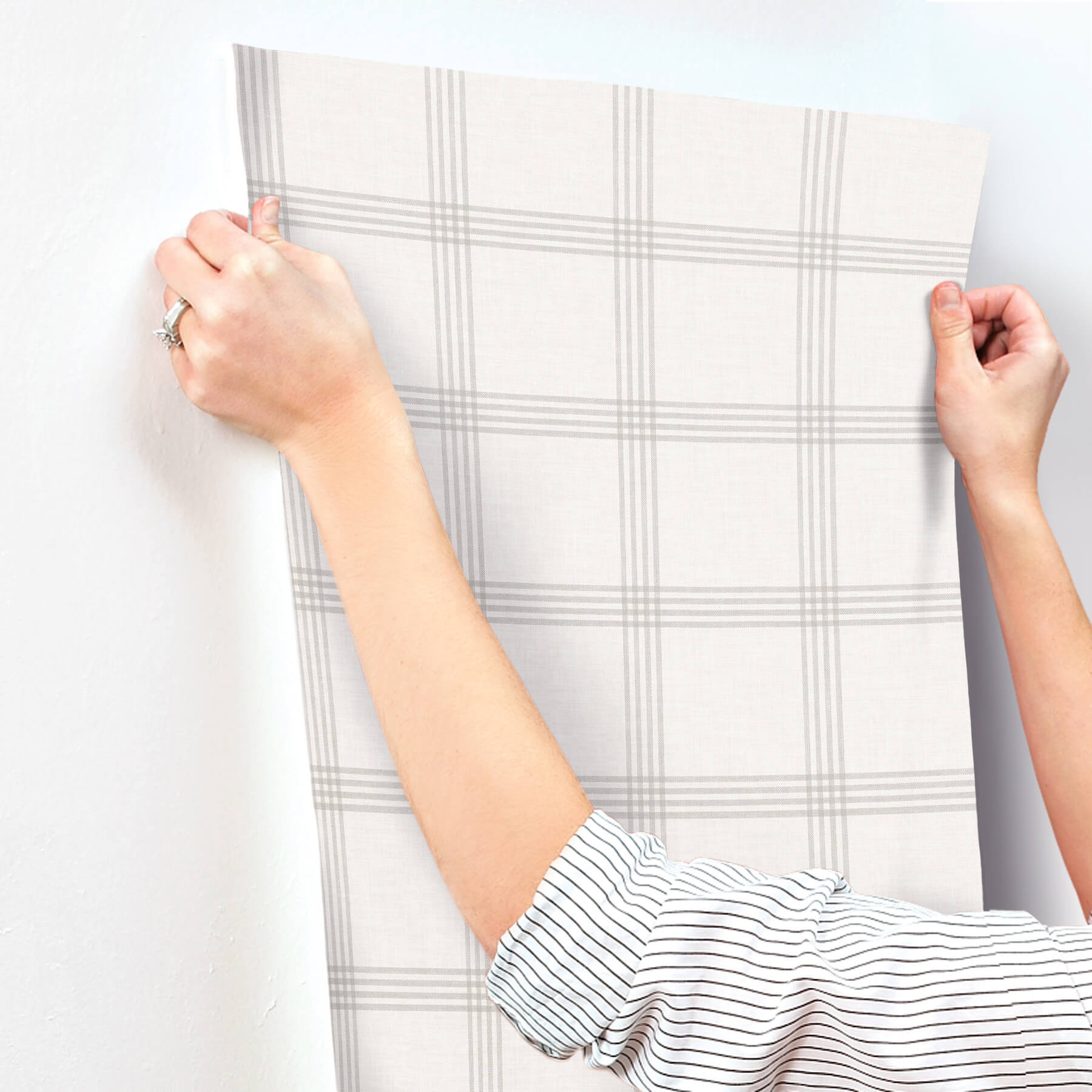 Twain Dove Plaid Wallpaper