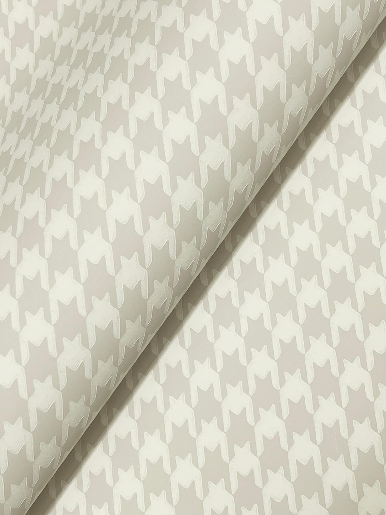 Watson Light Grey Houndstooth Wallpaper