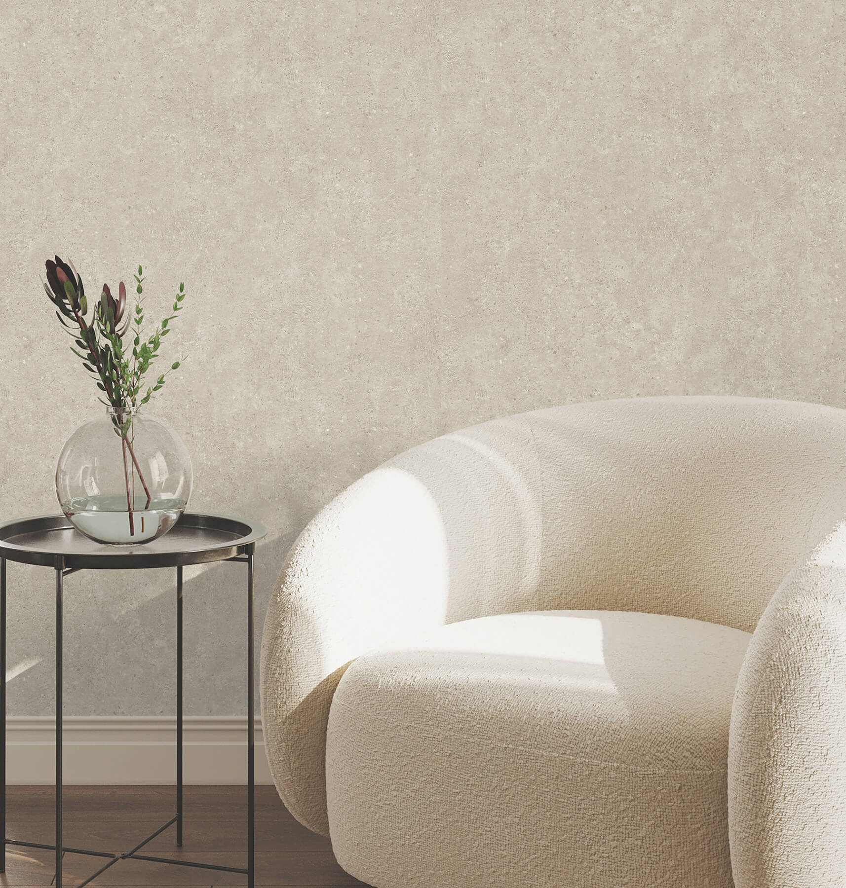 Artisan Stone Beige Texture Wallpaper