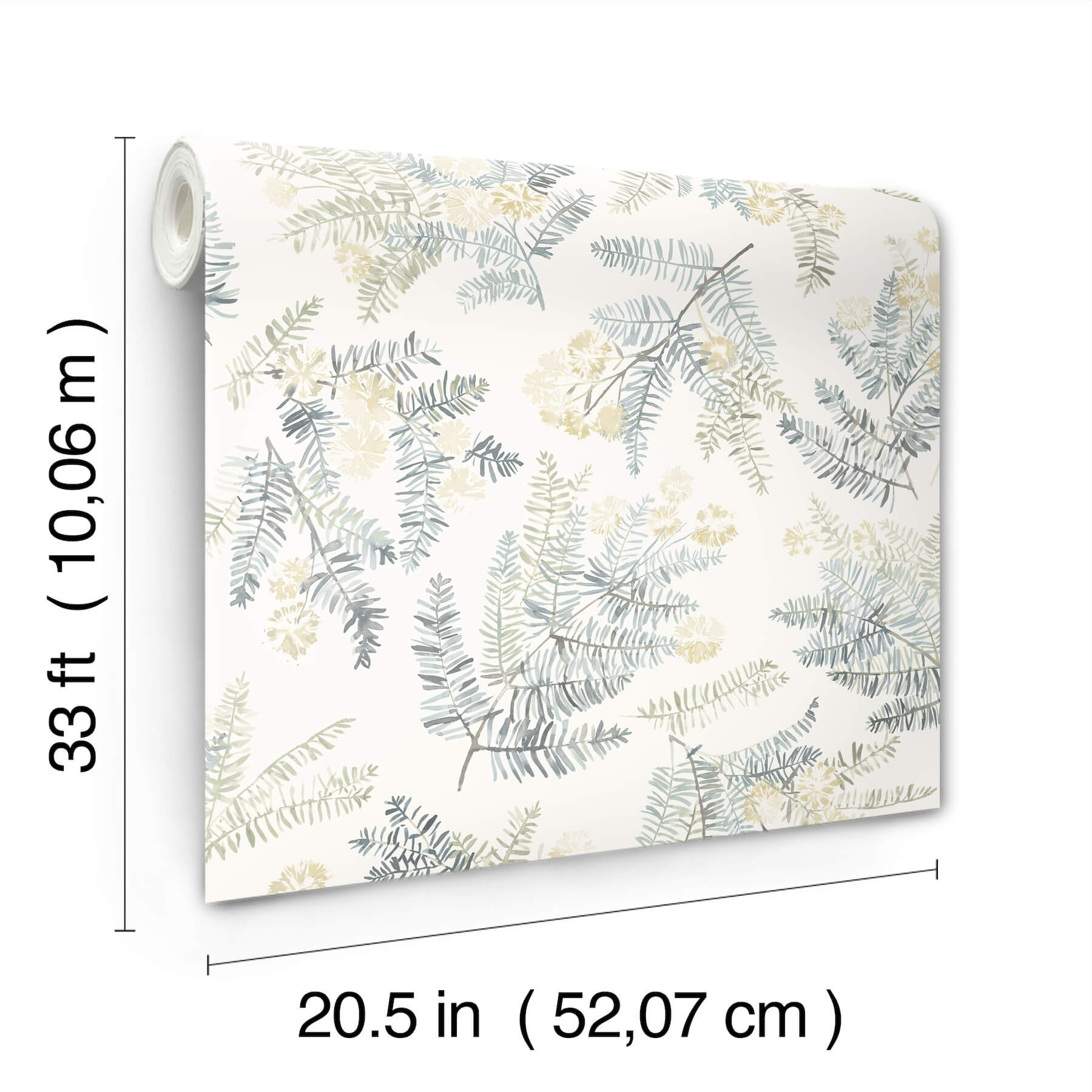 Frith Sea Green Botanical Wallpaper