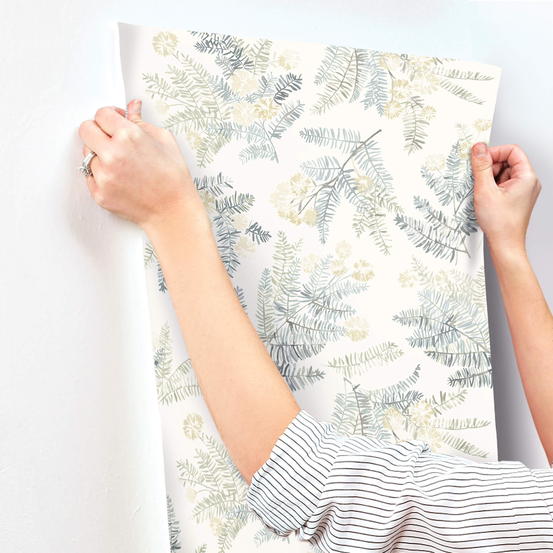 Frith Sea Green Botanical Wallpaper