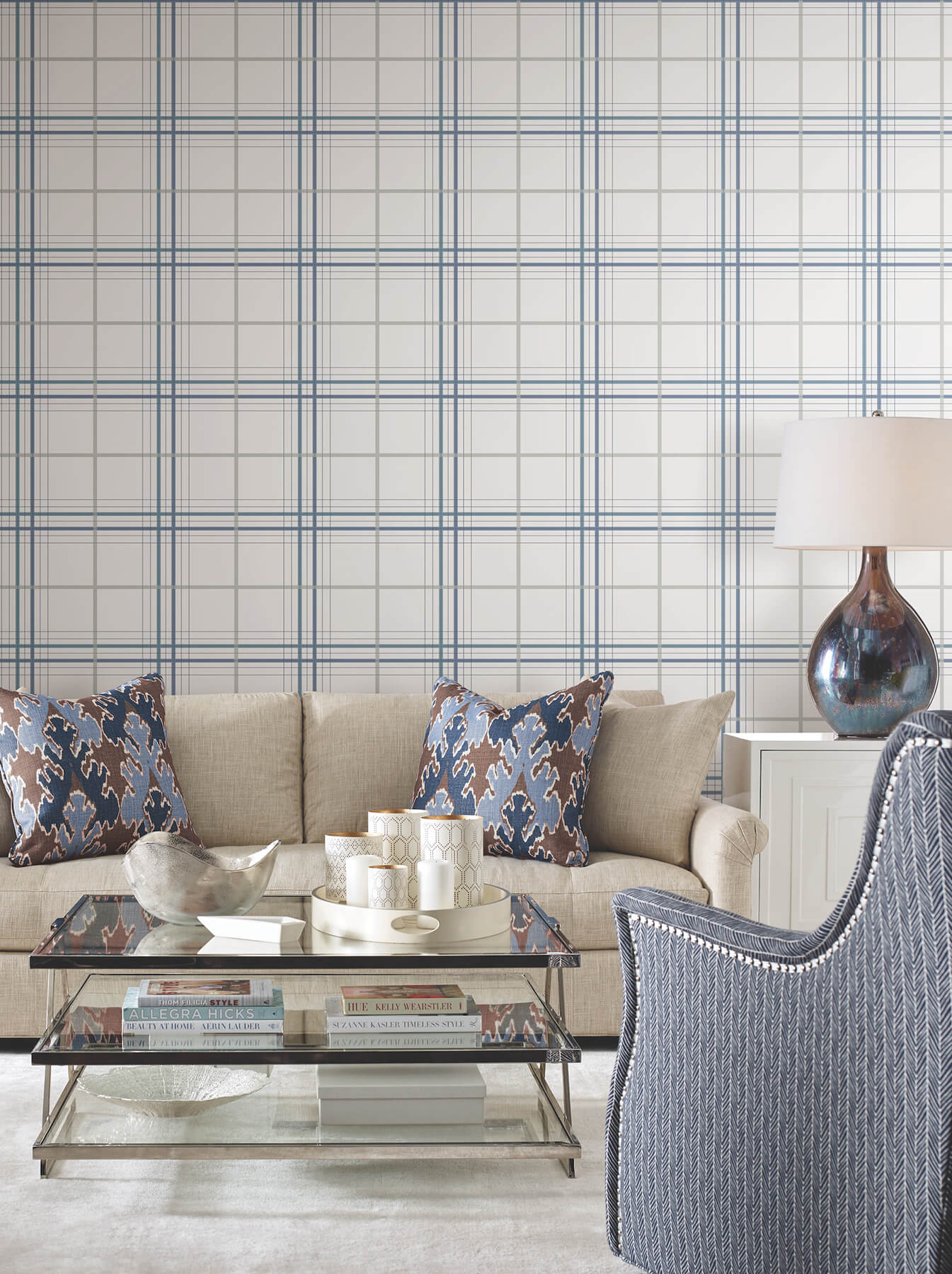 1084-lakeside-plaid-blue-tailored-wallpaper-2.jpg Lakeside Plaid Blue Tailored Wallpaper