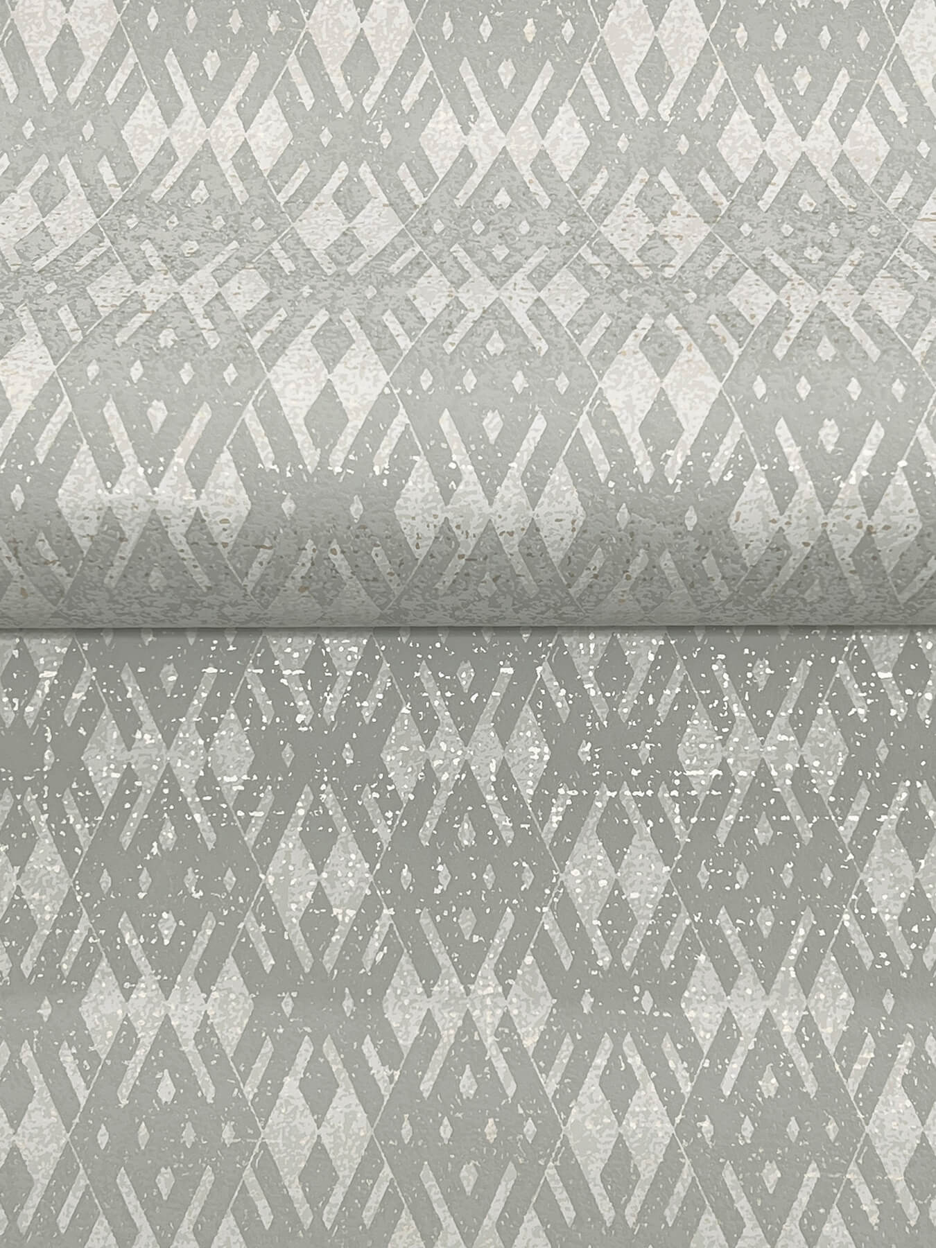 Radcliffe Grey Diamond Motif Wallpaper