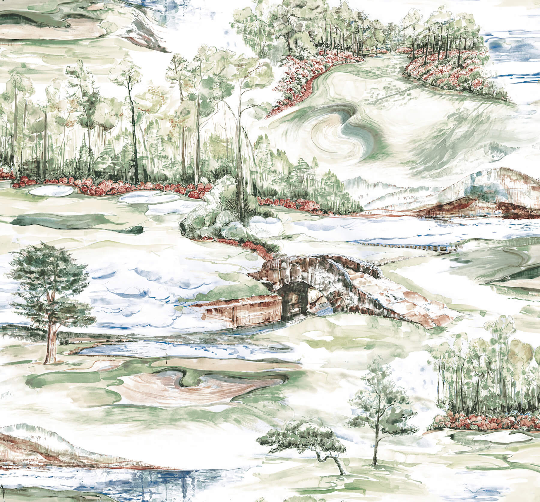 1157-hole-in-one-multicolor-scenic-wallpaper-1.jpg Hole In One Multicolor Scenic Wallpaper