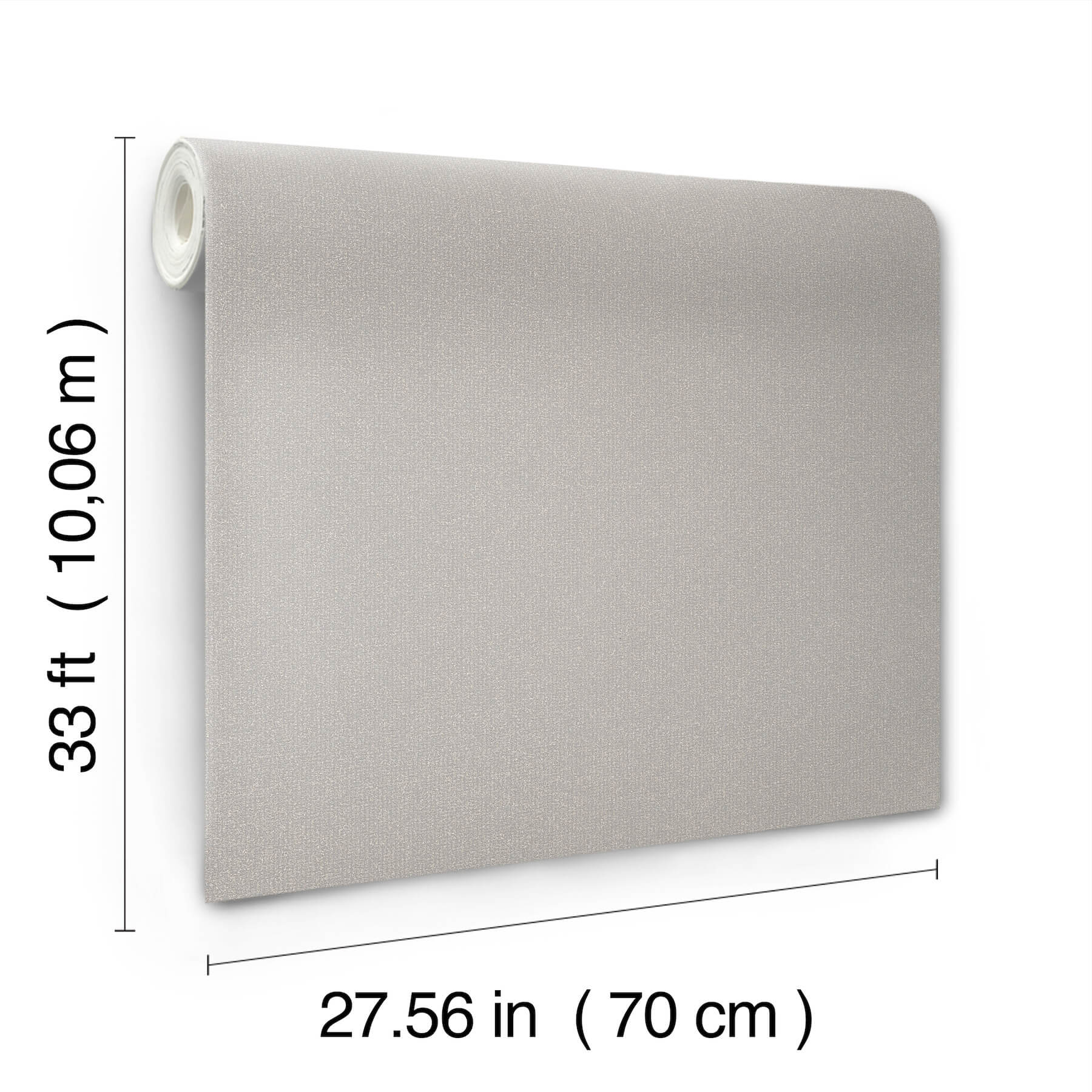 Glistening Quartz Silver Beaded Wallpaper