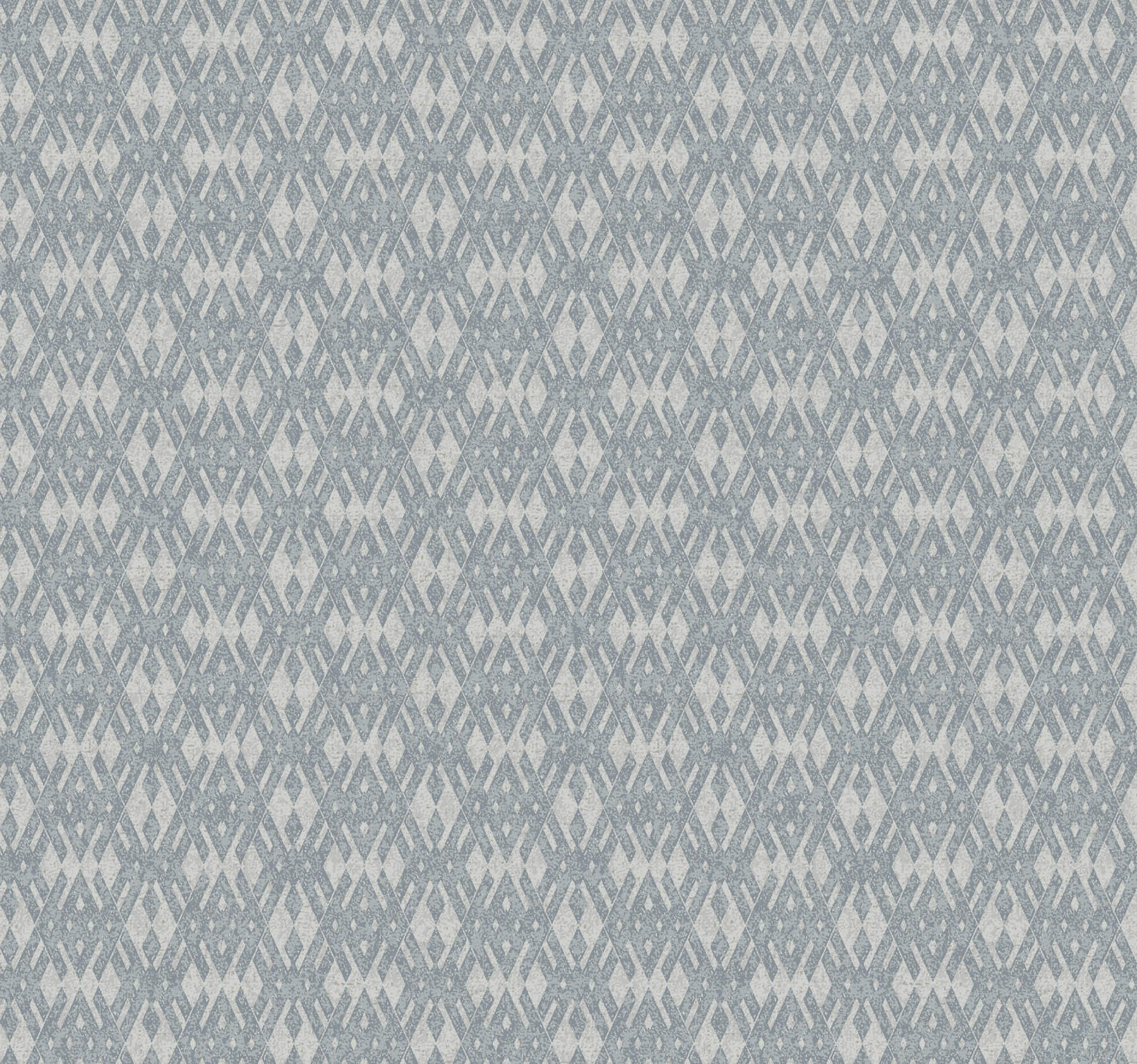 Radcliffe Blue Diamond Motif Wallpaper