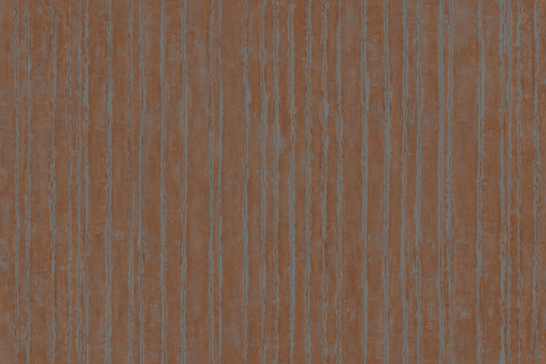 Precious Metal Copper Corrugated Wallpaper
