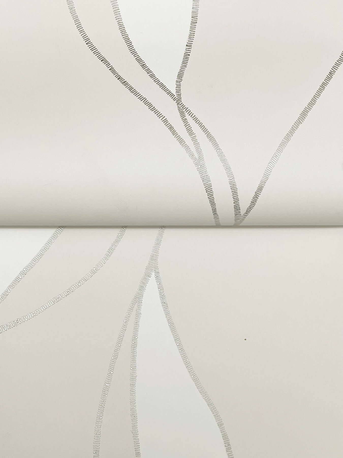 Society Hill Dove Abstract Leaf Wallpaper