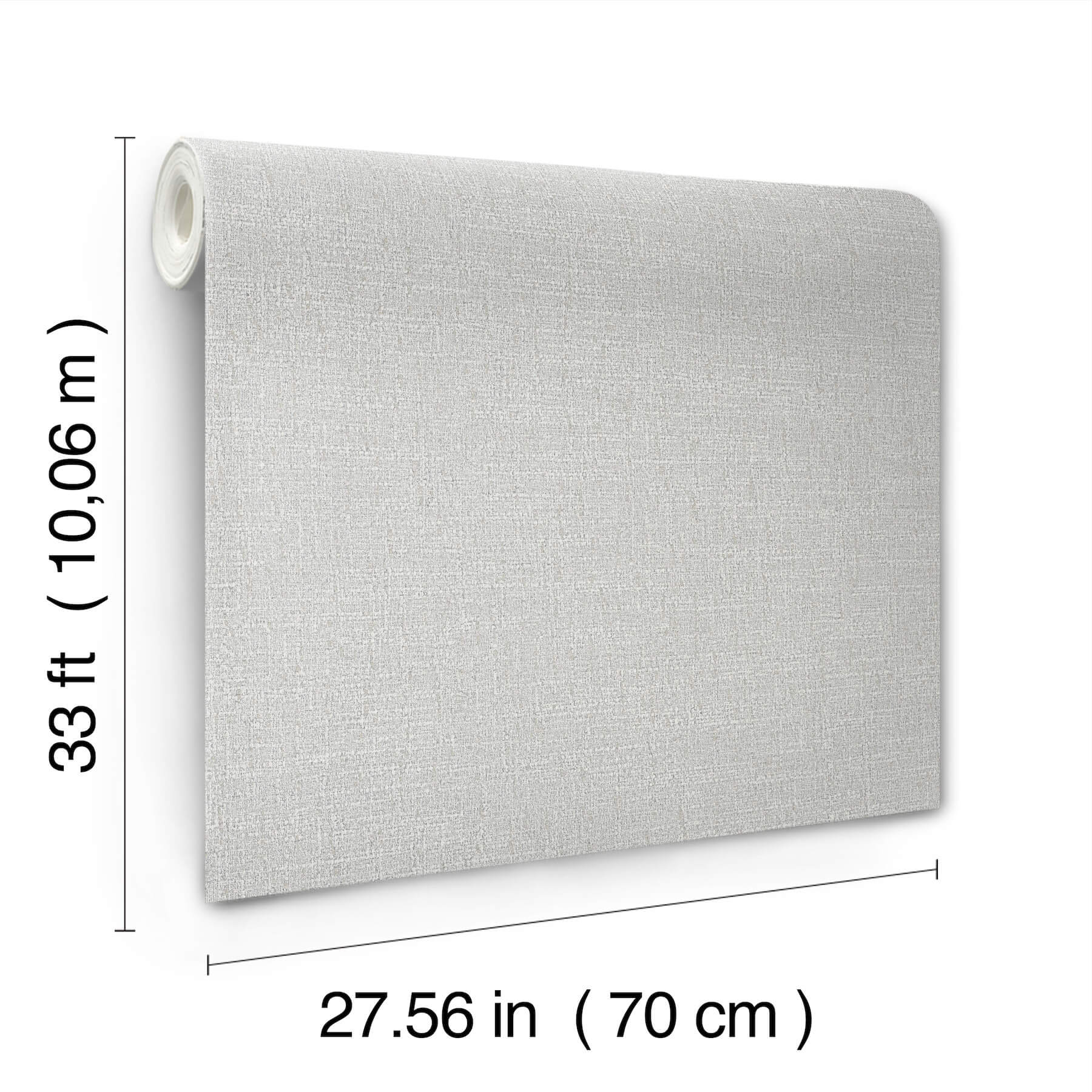 Highland Tweed Grey Faux Fabric Wallpaper