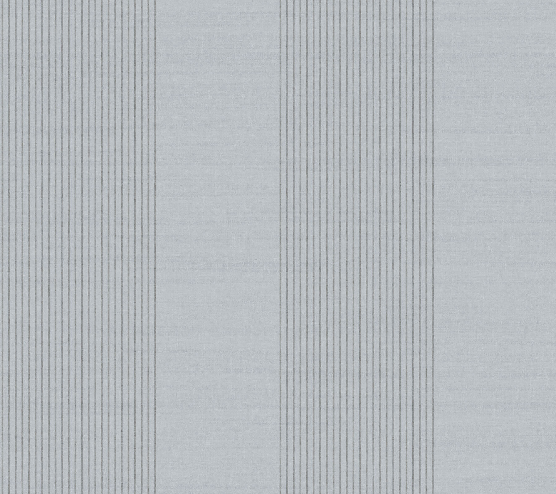 Archer Stripe Blue Faux Linen Wallpaper