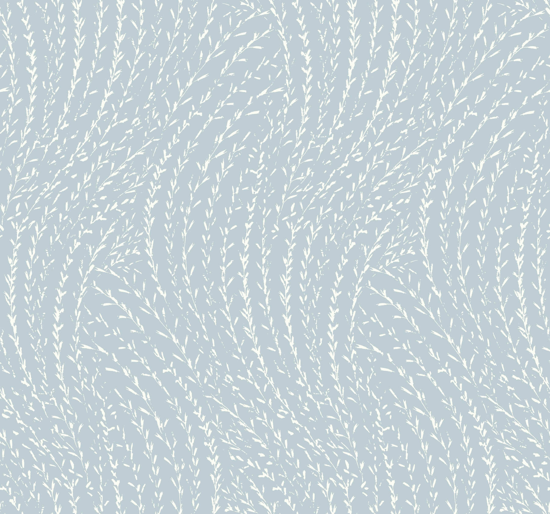 Willow Song Sky Blue Botanical Wallpaper