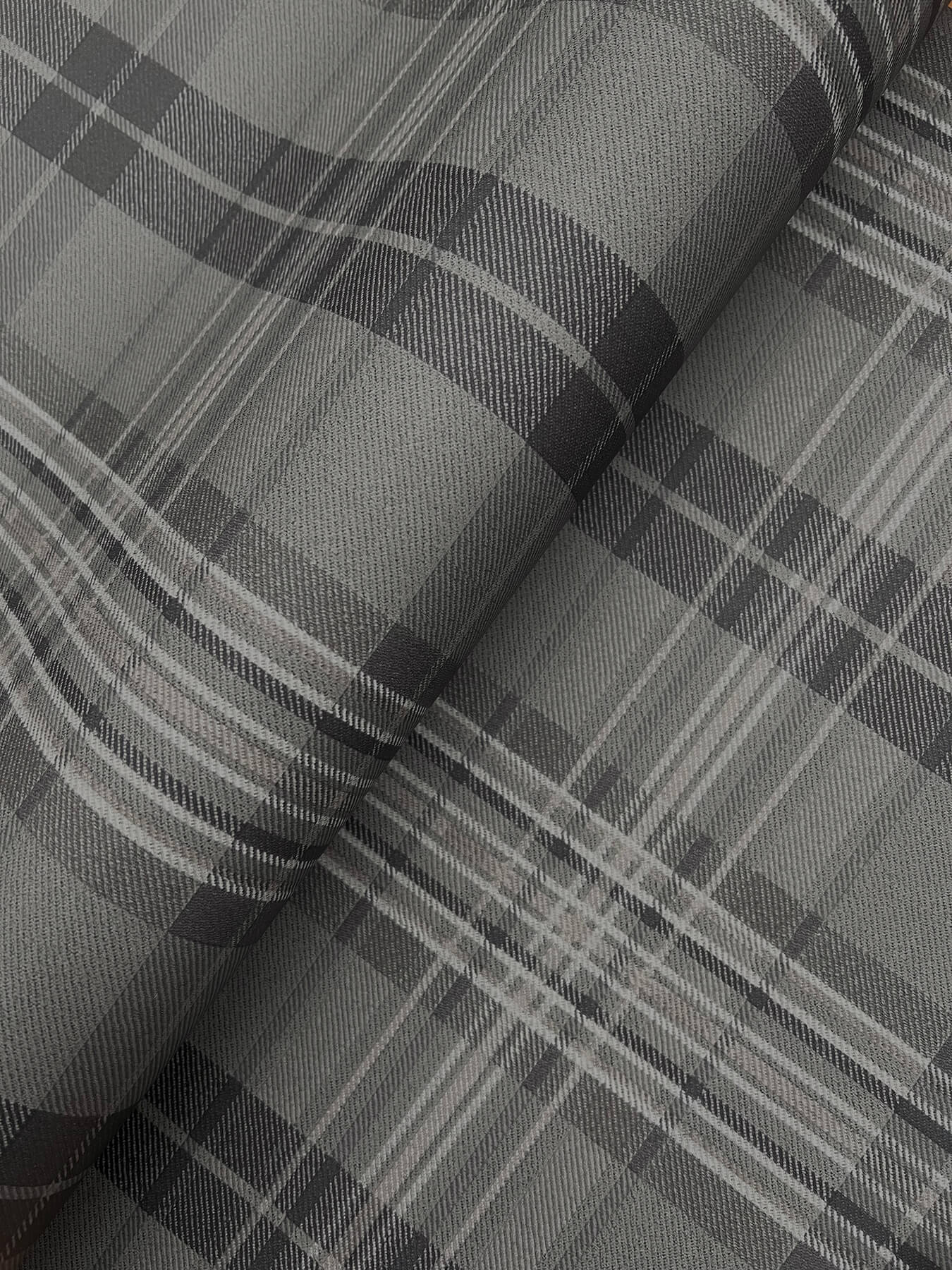 Austin Charcoal Plaid Wallpaper