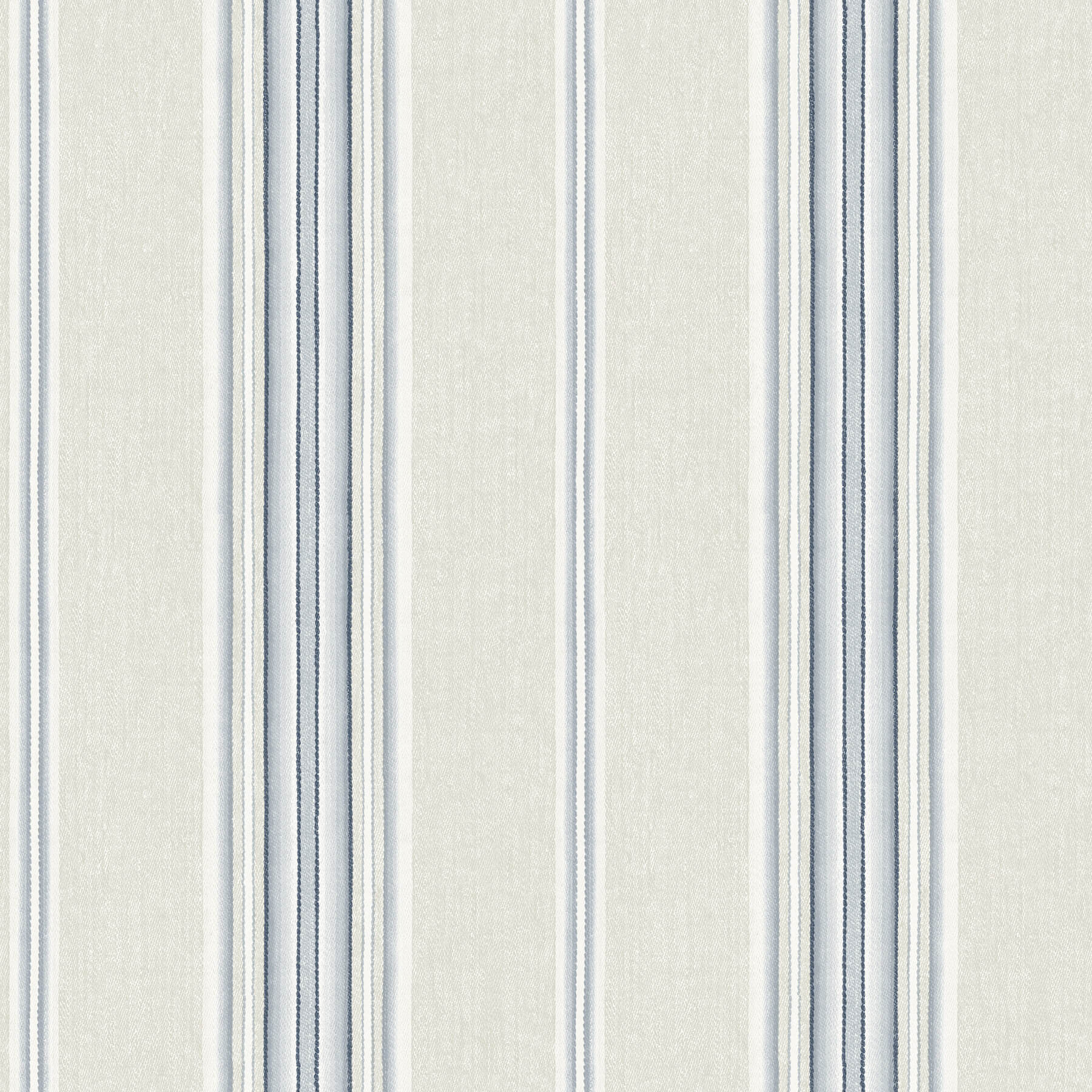 Calvados Blue Linen Stripe Wallpaper