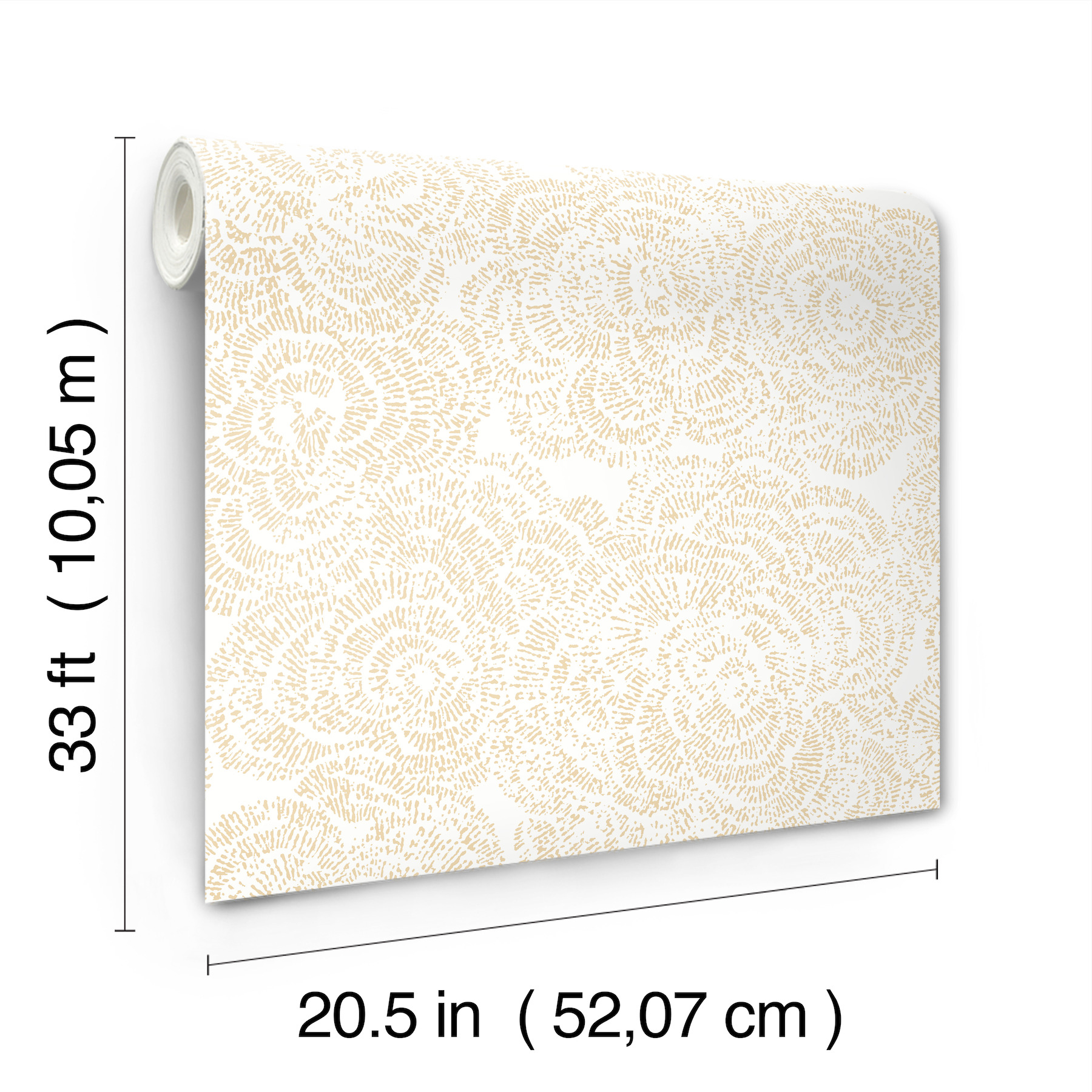 Ambroise Butter Abstract Floral Wallpaper