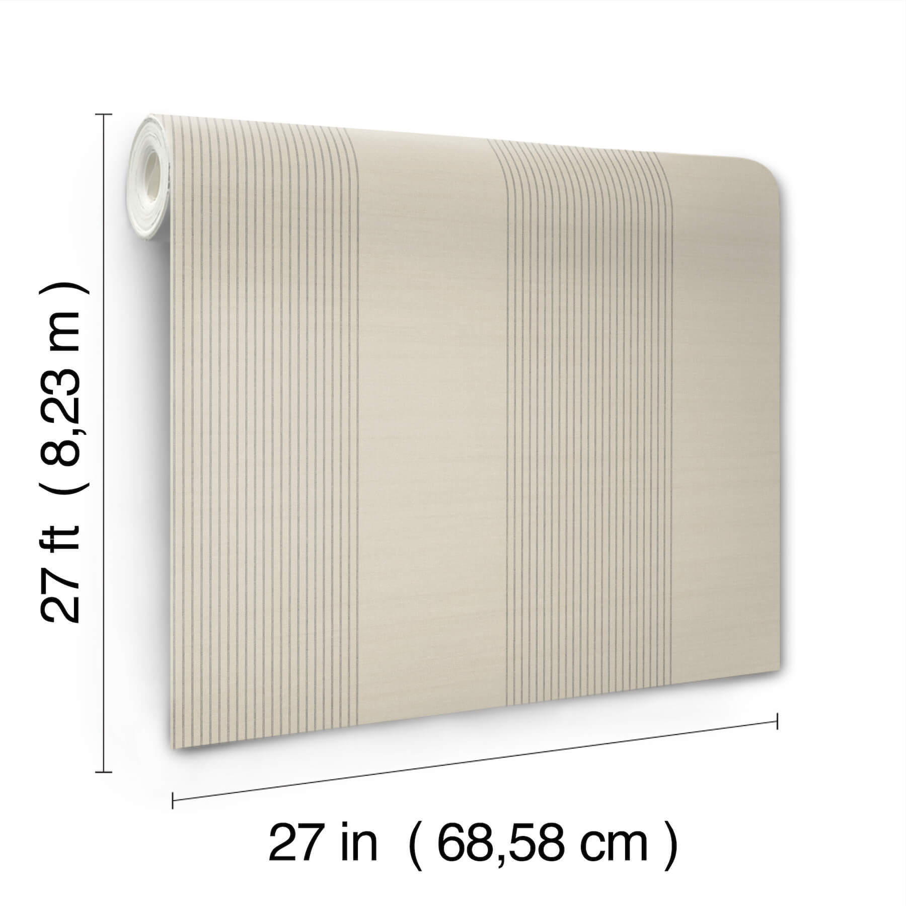 322-archer-stripe-taupe-faux-linen-wallpaper-6.jpg Archer Stripe Taupe Faux Linen Wallpaper