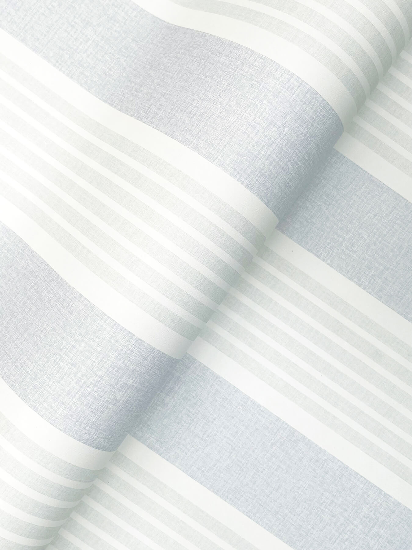 Bingley Light Blue Embellished Stripe Wallpaper