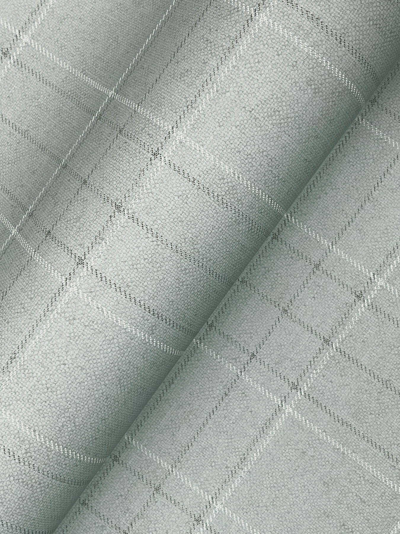 Fox Hollow Turquoise Dashed Plaid Wallpaper