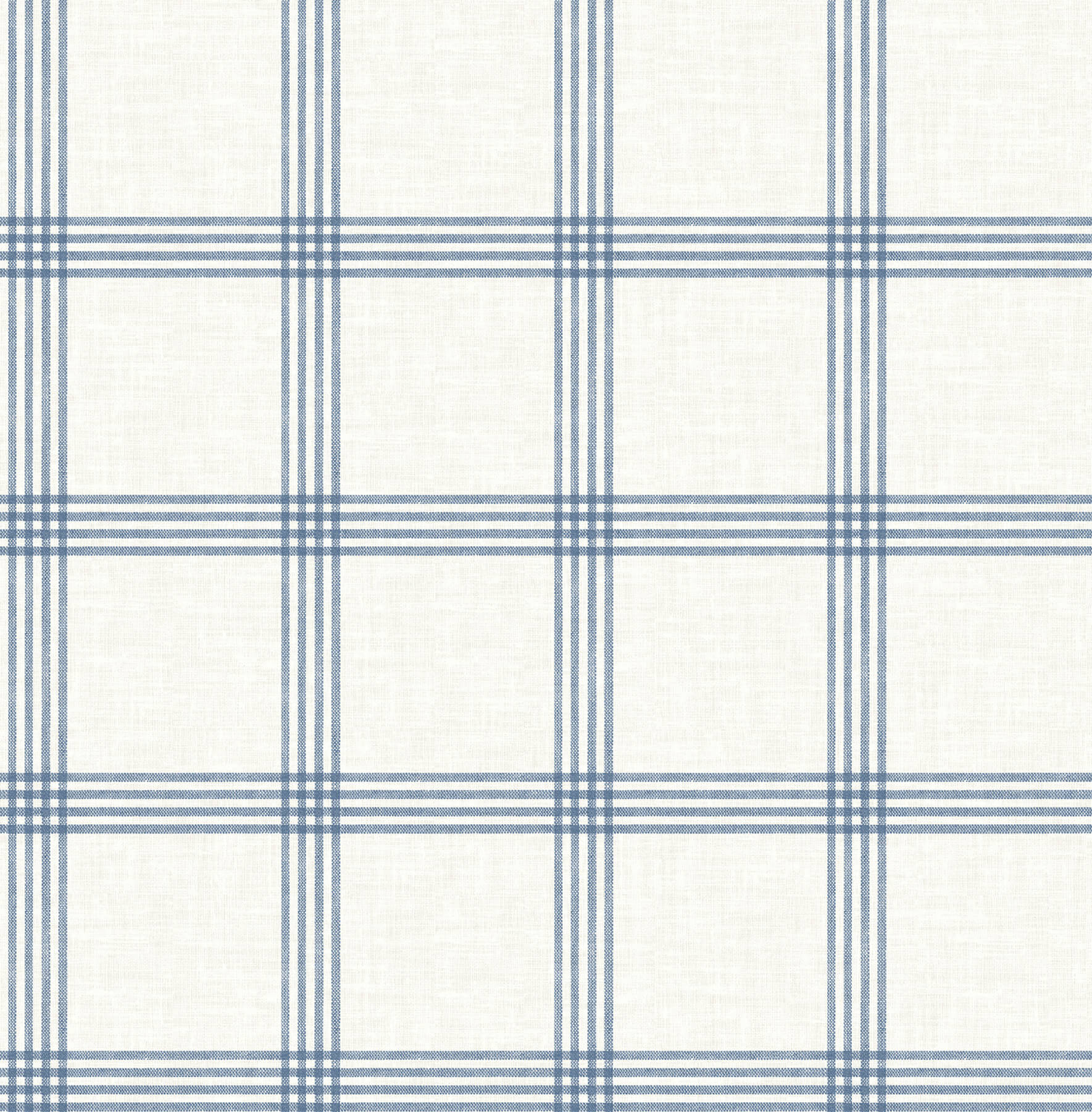 Twain Denim Plaid Wallpaper