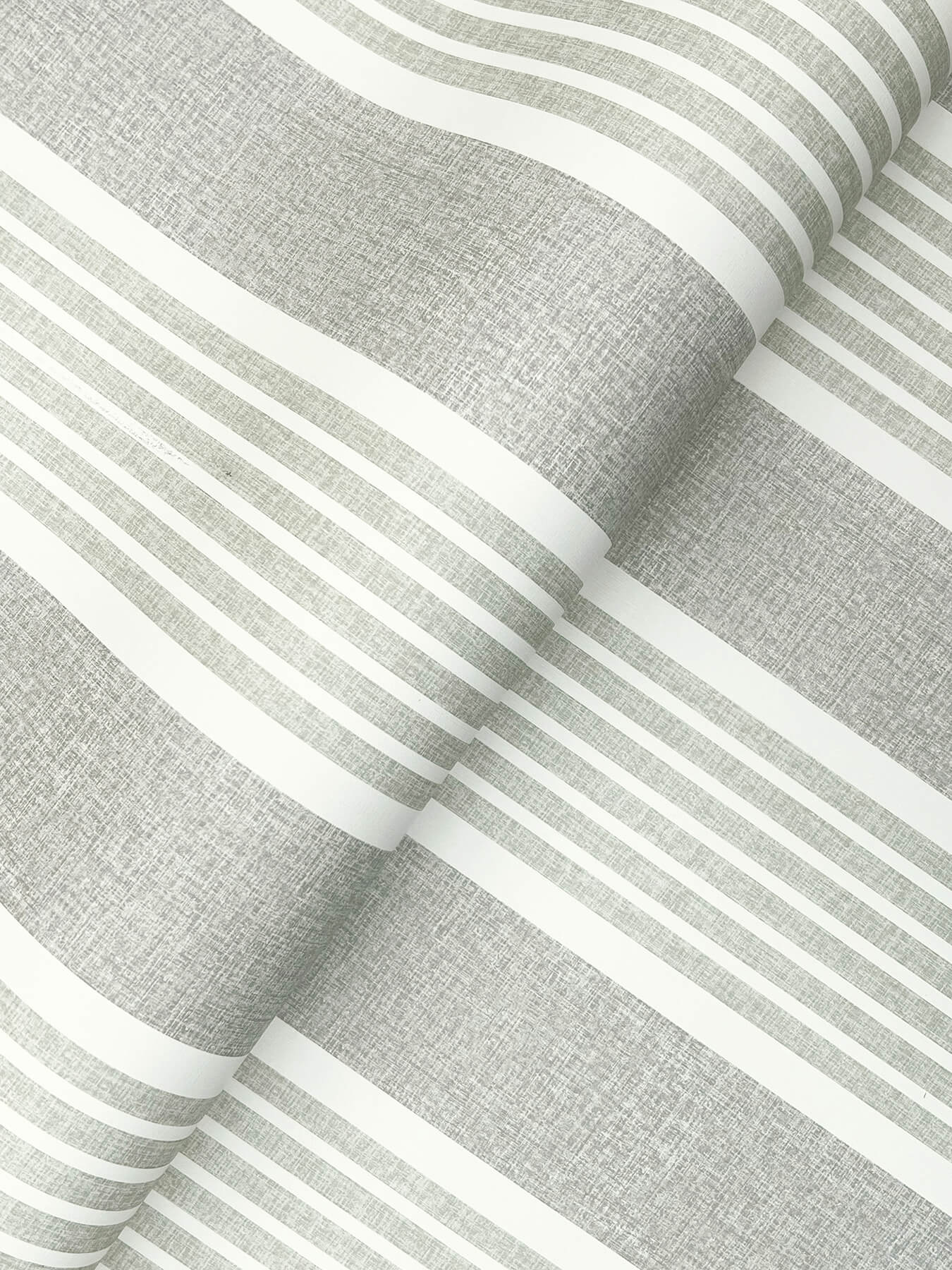 Bingley Green Embellished Stripe Wallpaper