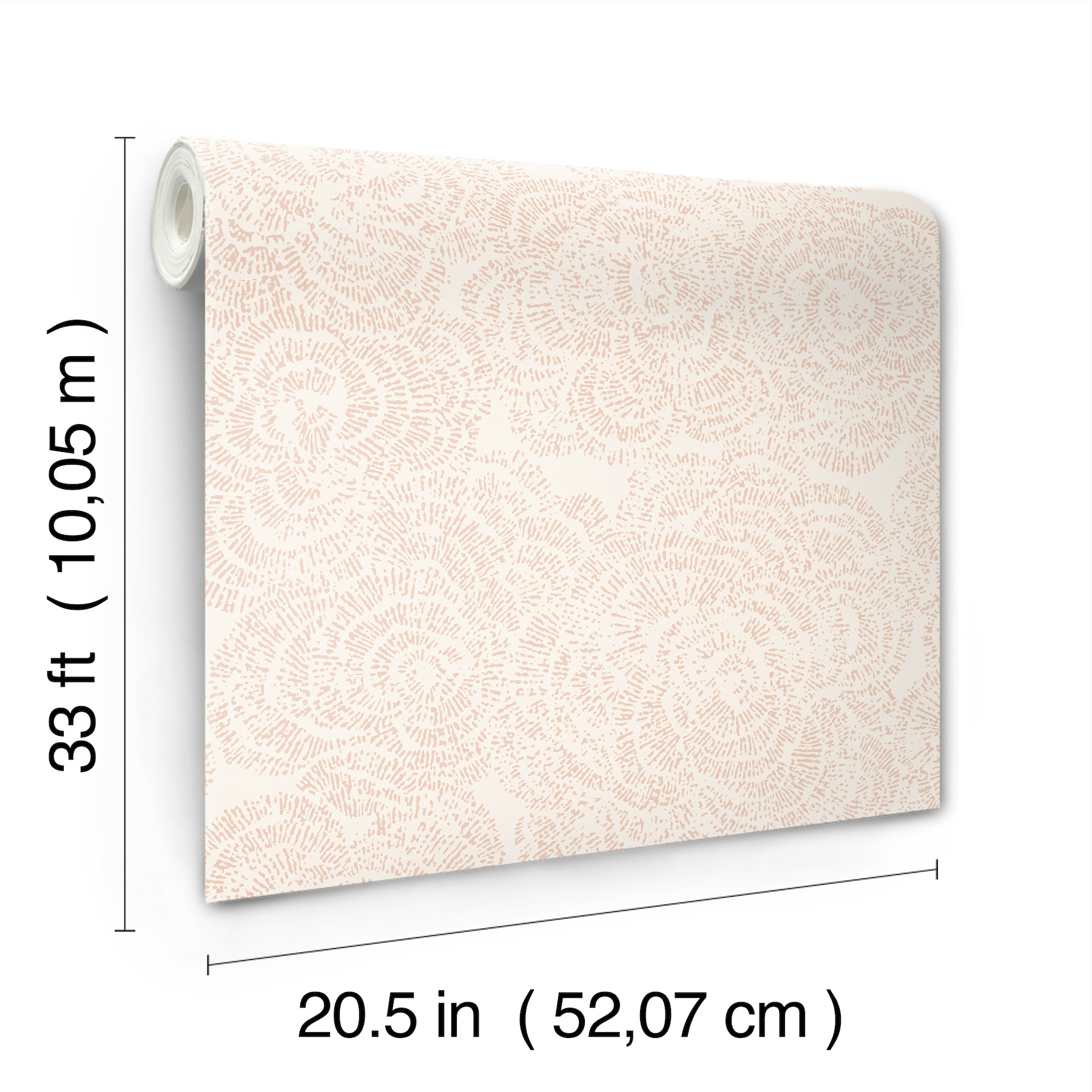 Ambroise Light Pink Abstract Floral Wallpaper