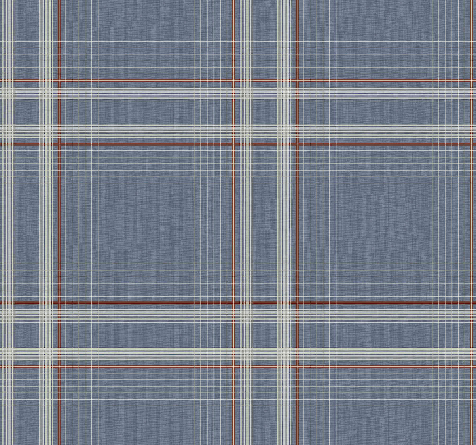 473-country-club-plaid-denim-faux-linen-wallpaper-1.jpg Country Club Plaid Denim Faux Linen Wallpaper