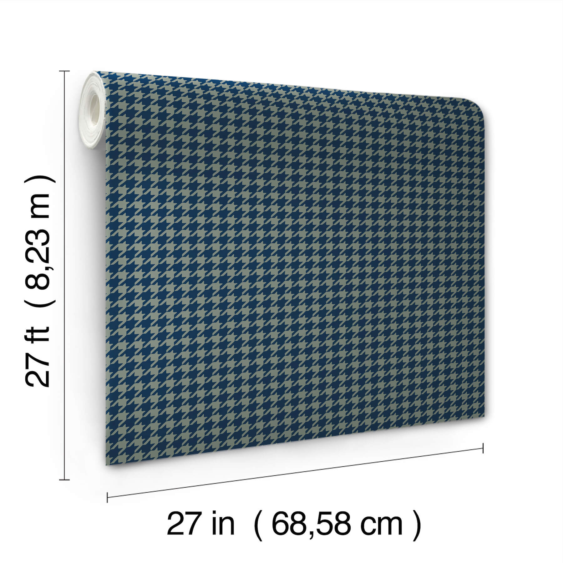 Watson Sea Green Houndstooth Wallpaper