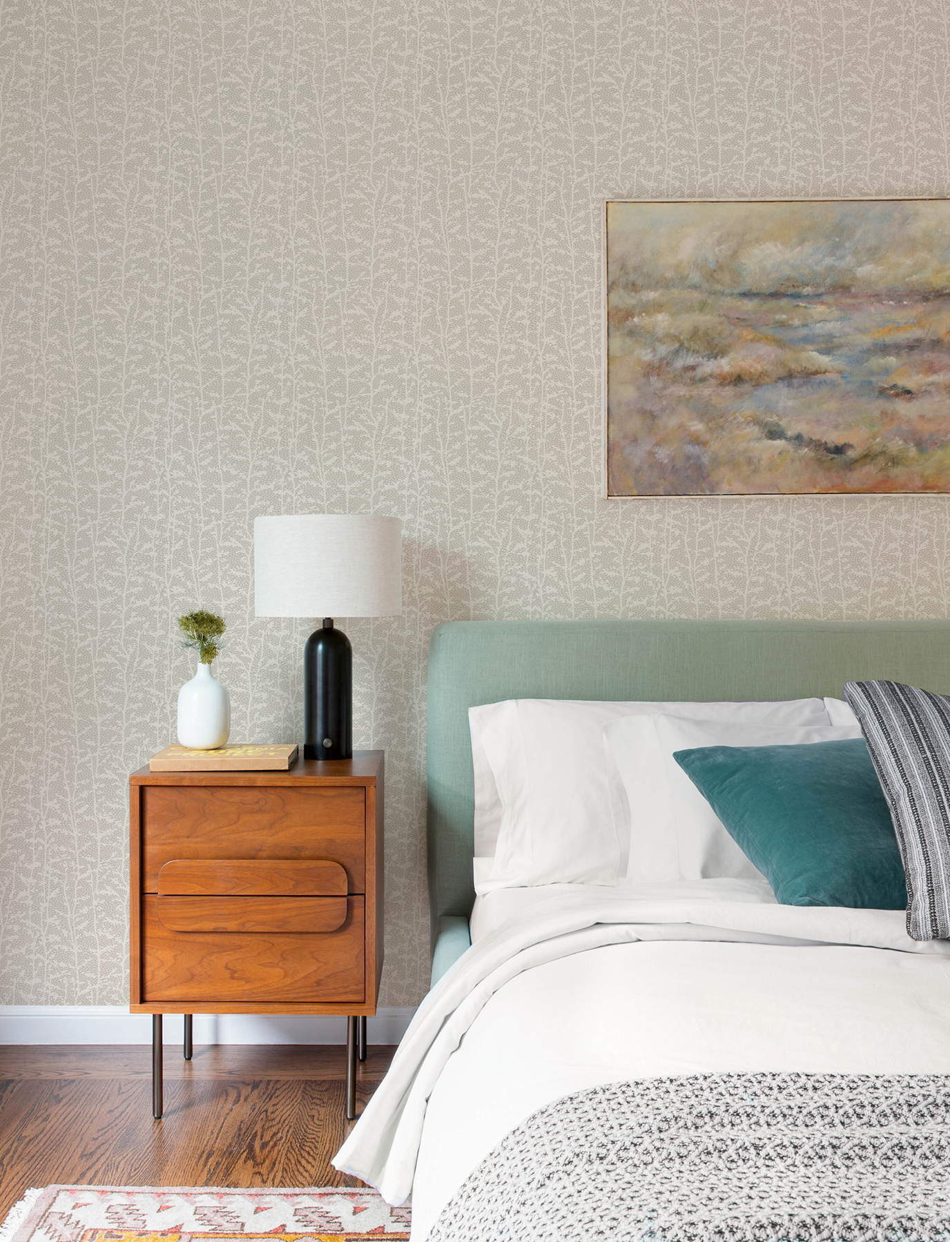 Layton Taupe Climbing Vines Wallpaper