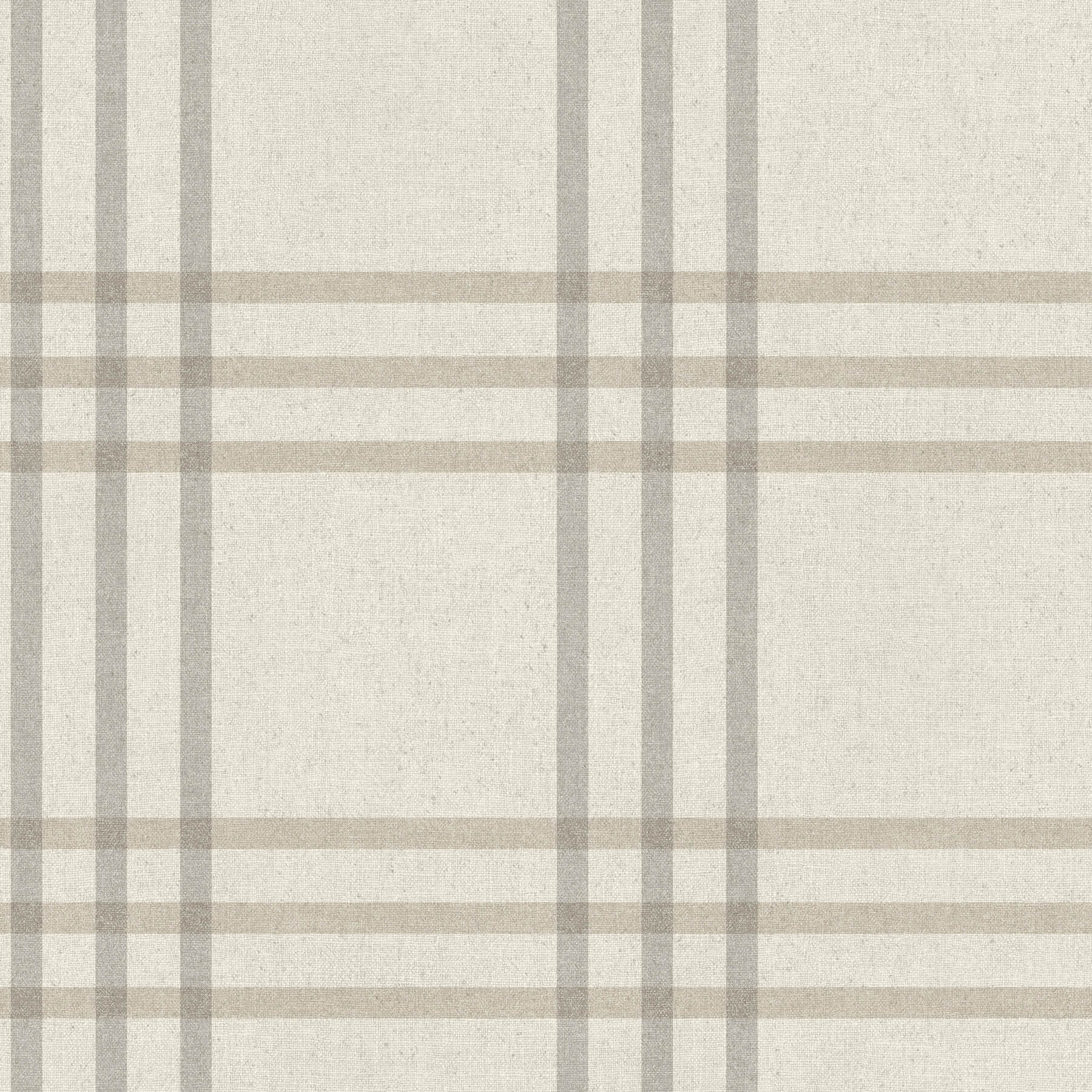 Fletcher Grey Plaid Wallpaper