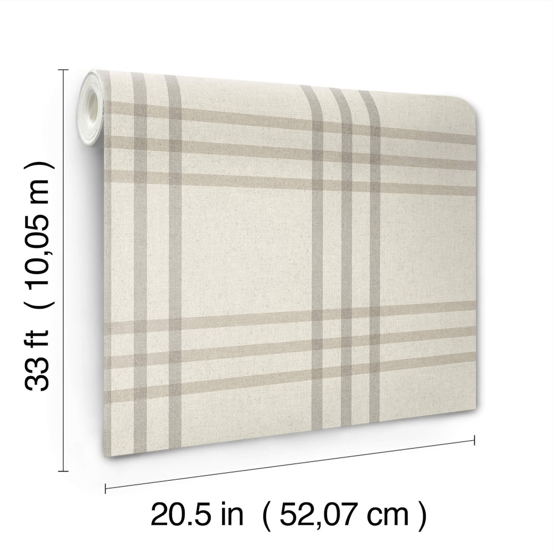 Fletcher Grey Plaid Wallpaper