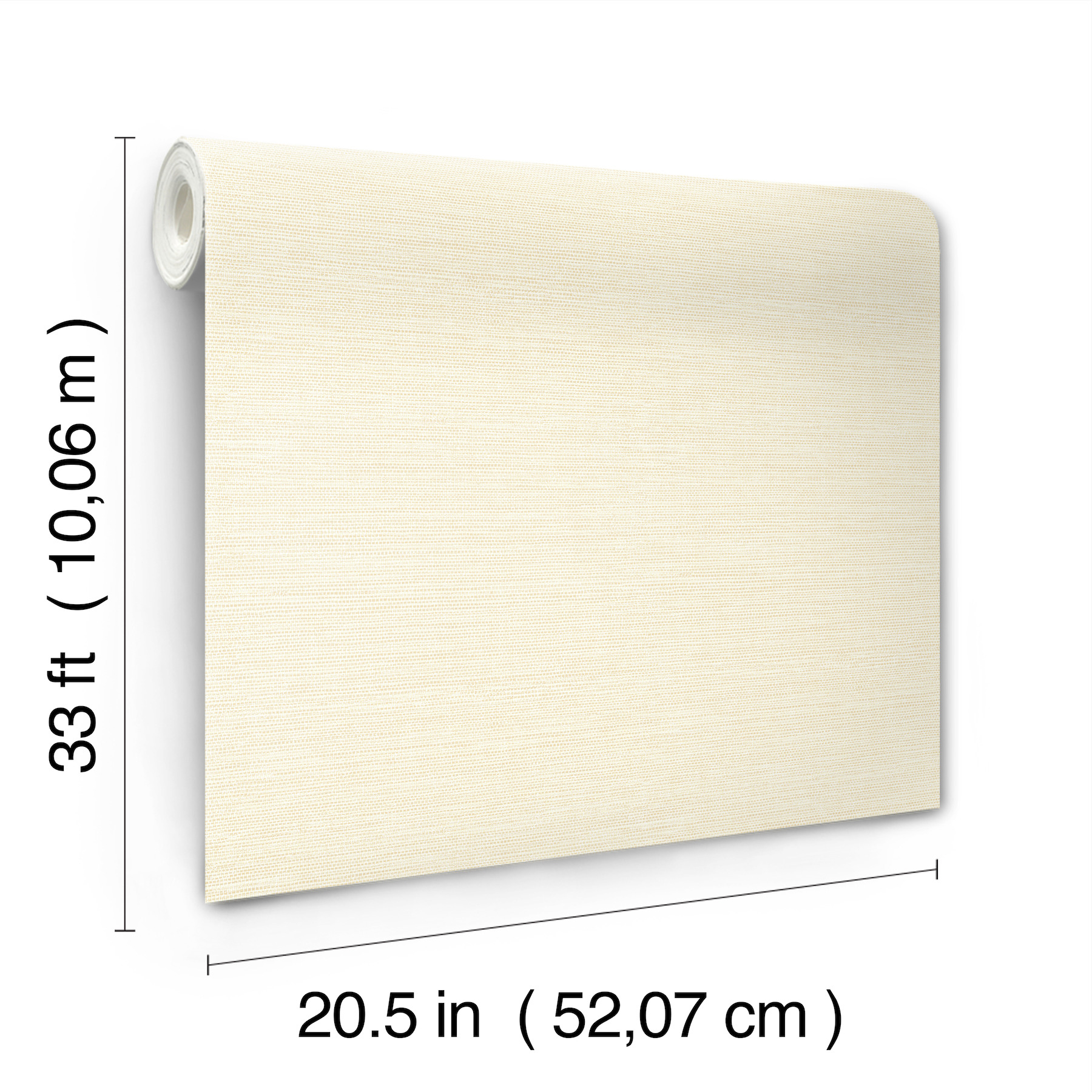 Agave Light Yellow Faux Grasscloth Wallpaper