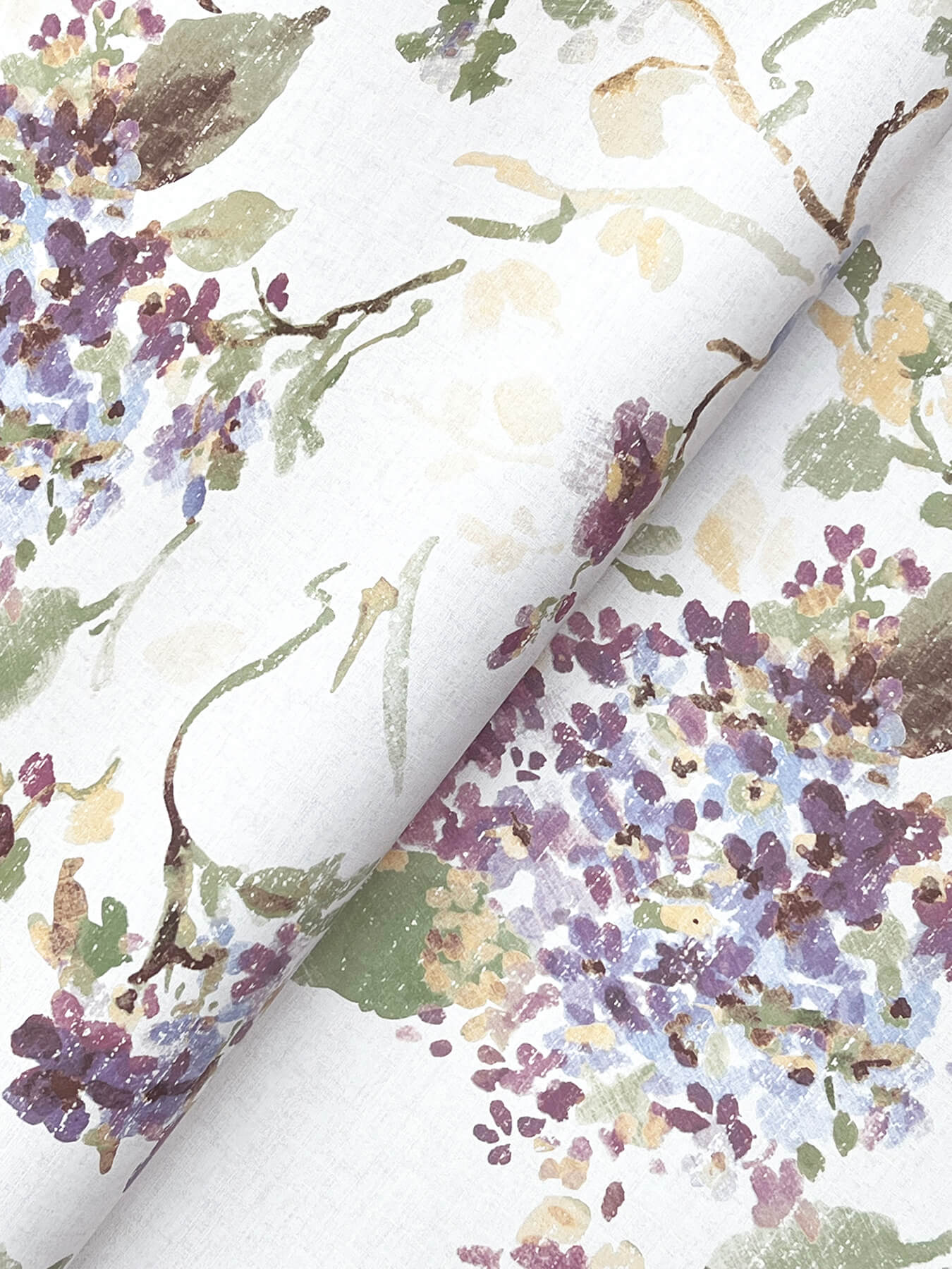 Veiled Garden Plum Floral Wallpaper