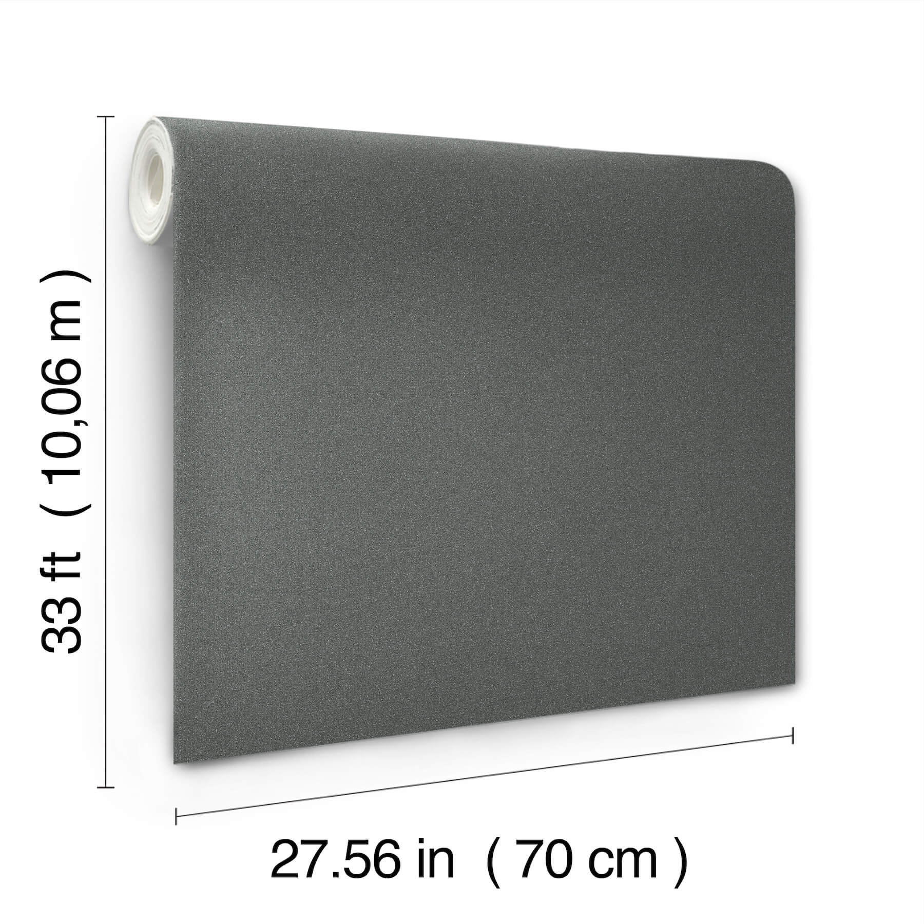 Glistening Quartz Charcoal Beaded Wallpaper
