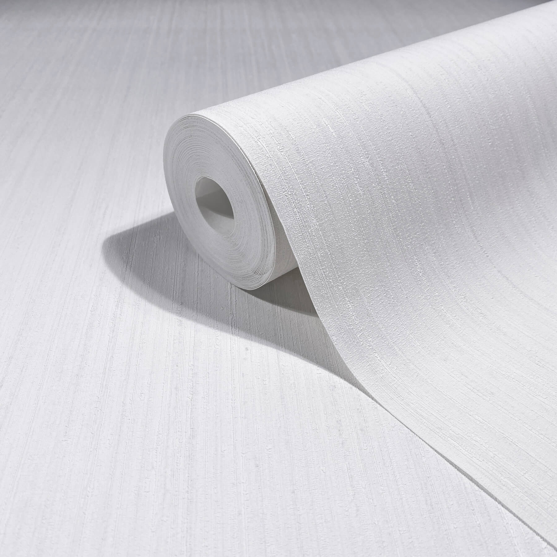 Indra White Striated Wallpaper