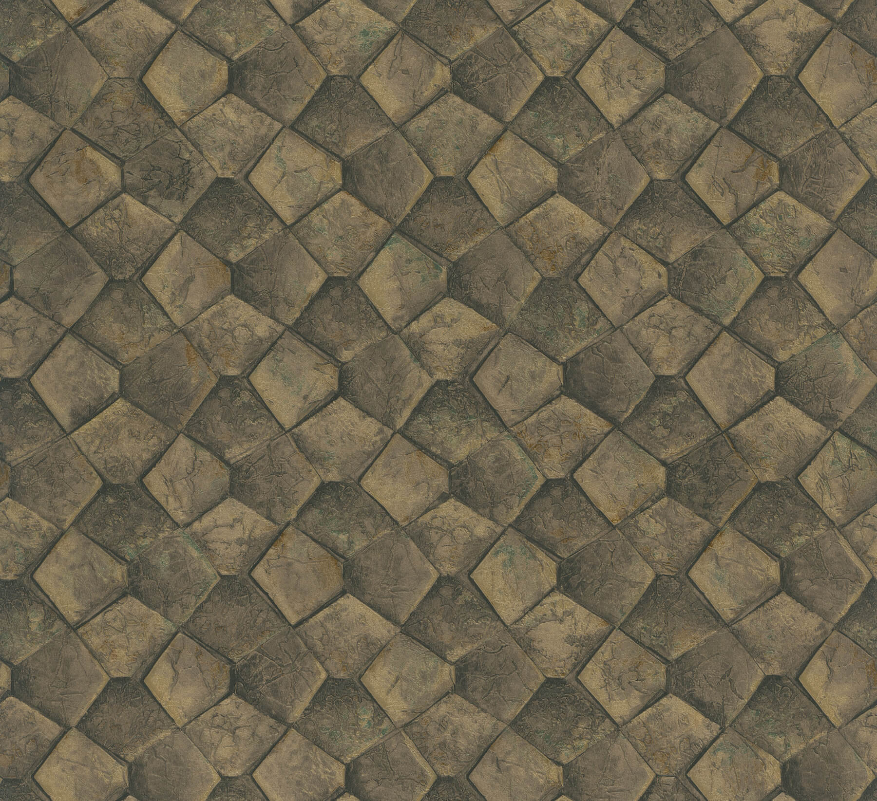 Waterford Gold Tiled Wallpaper