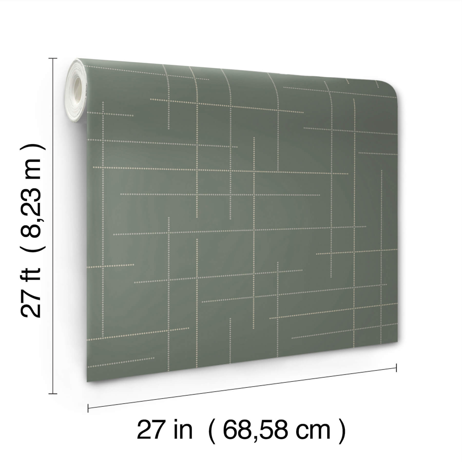 Wylie Moss Dotted Gridlines Wallpaper