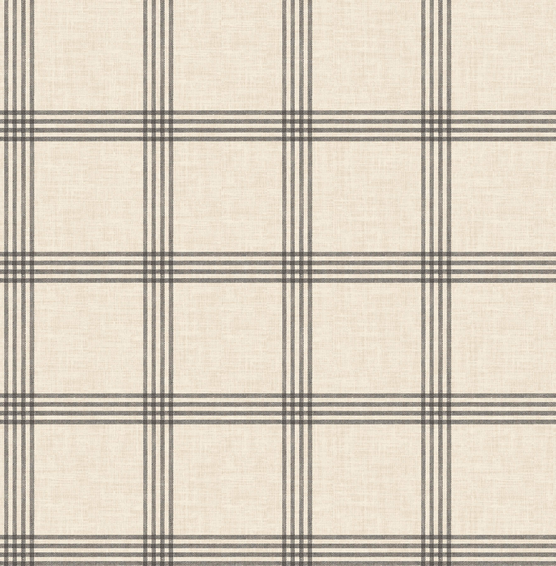 Twain Black Plaid Wallpaper
