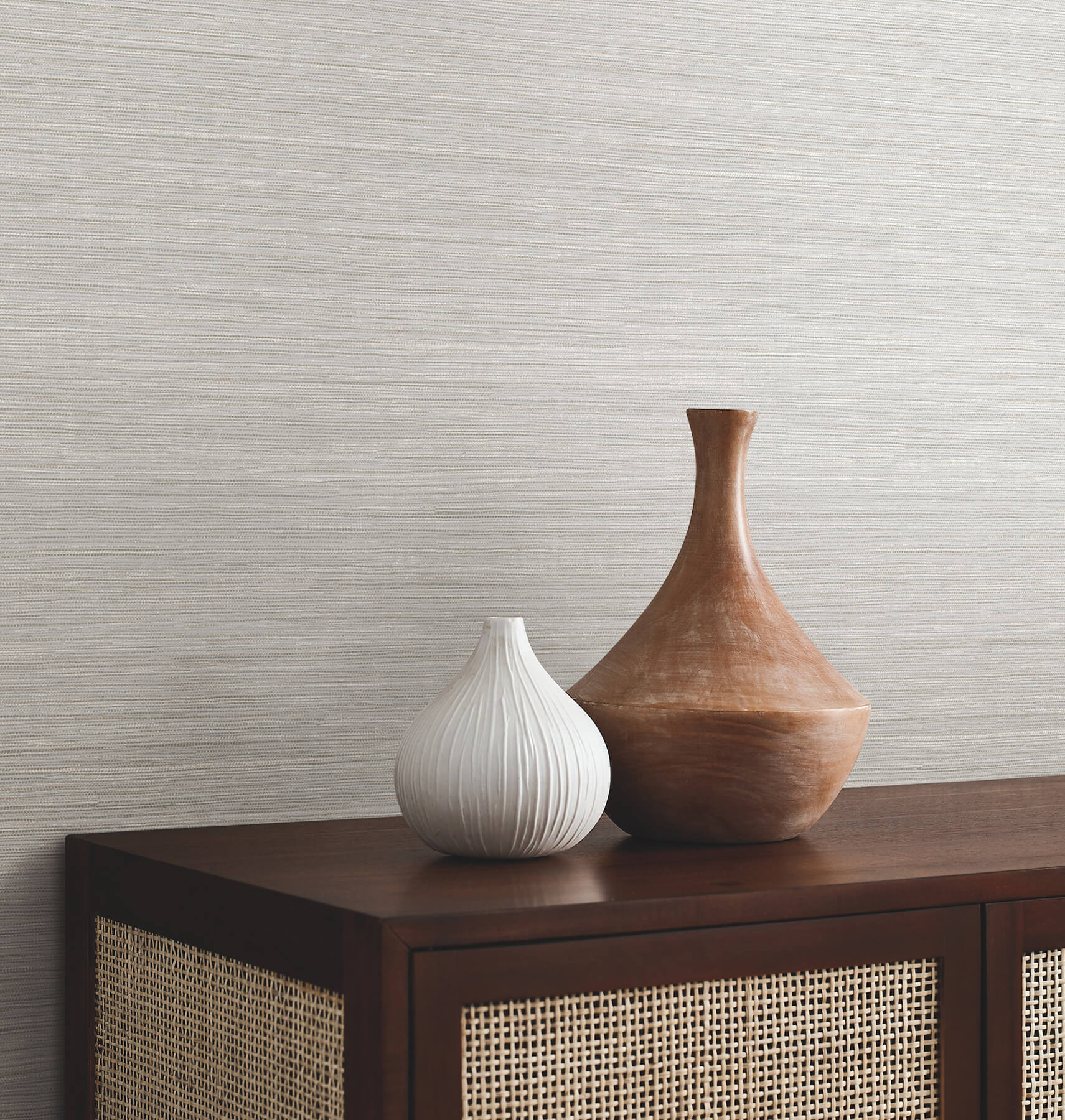 Mystic Sage Faux Grasscloth Wallpaper
