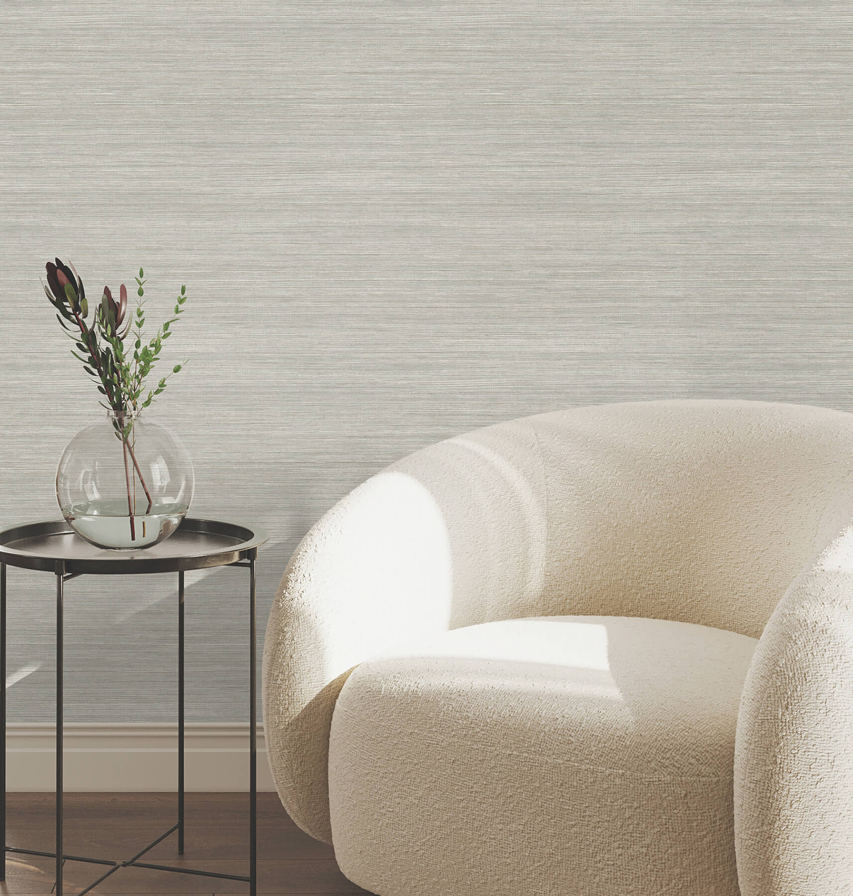 Mystic Sage Faux Grasscloth Wallpaper