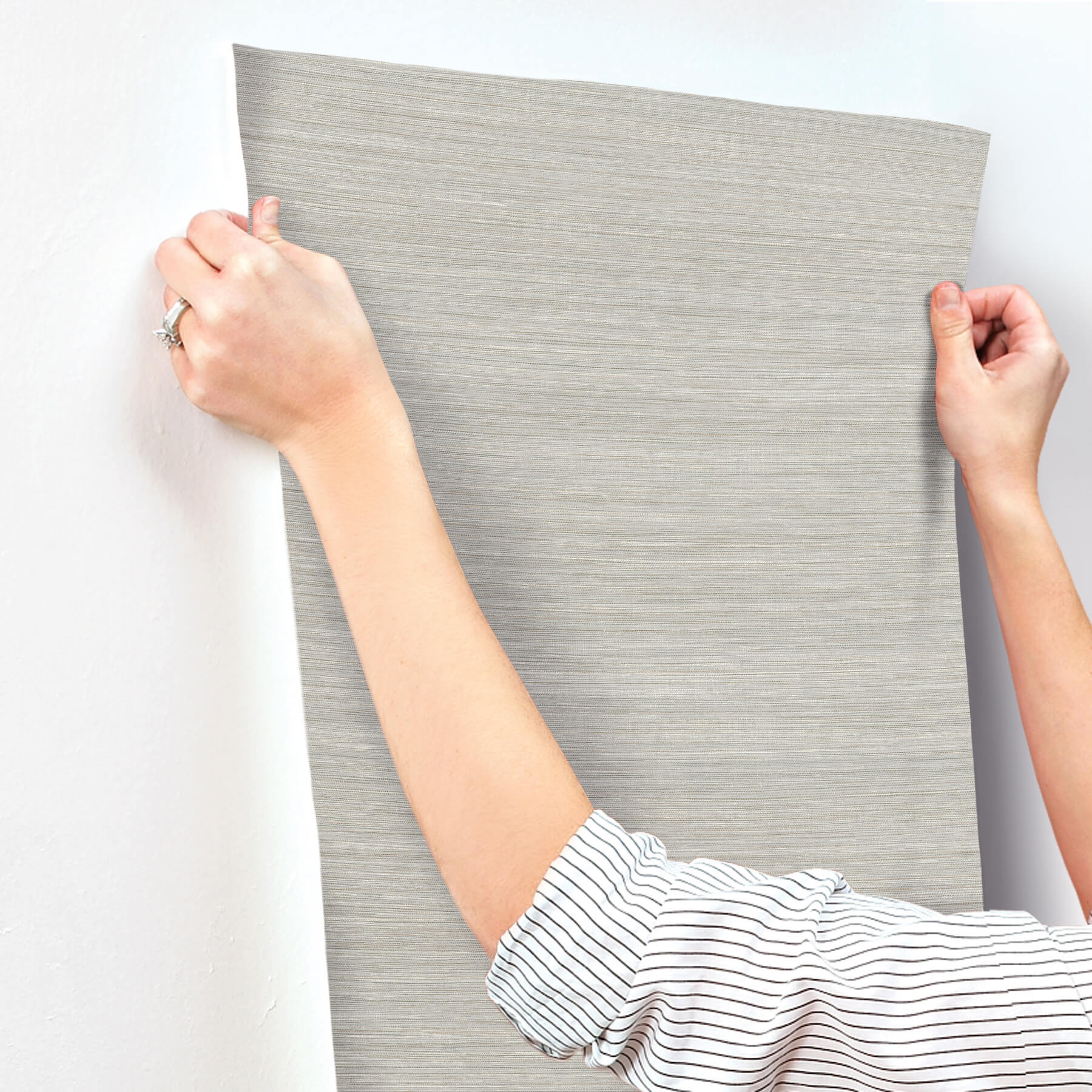 Mystic Sage Faux Grasscloth Wallpaper