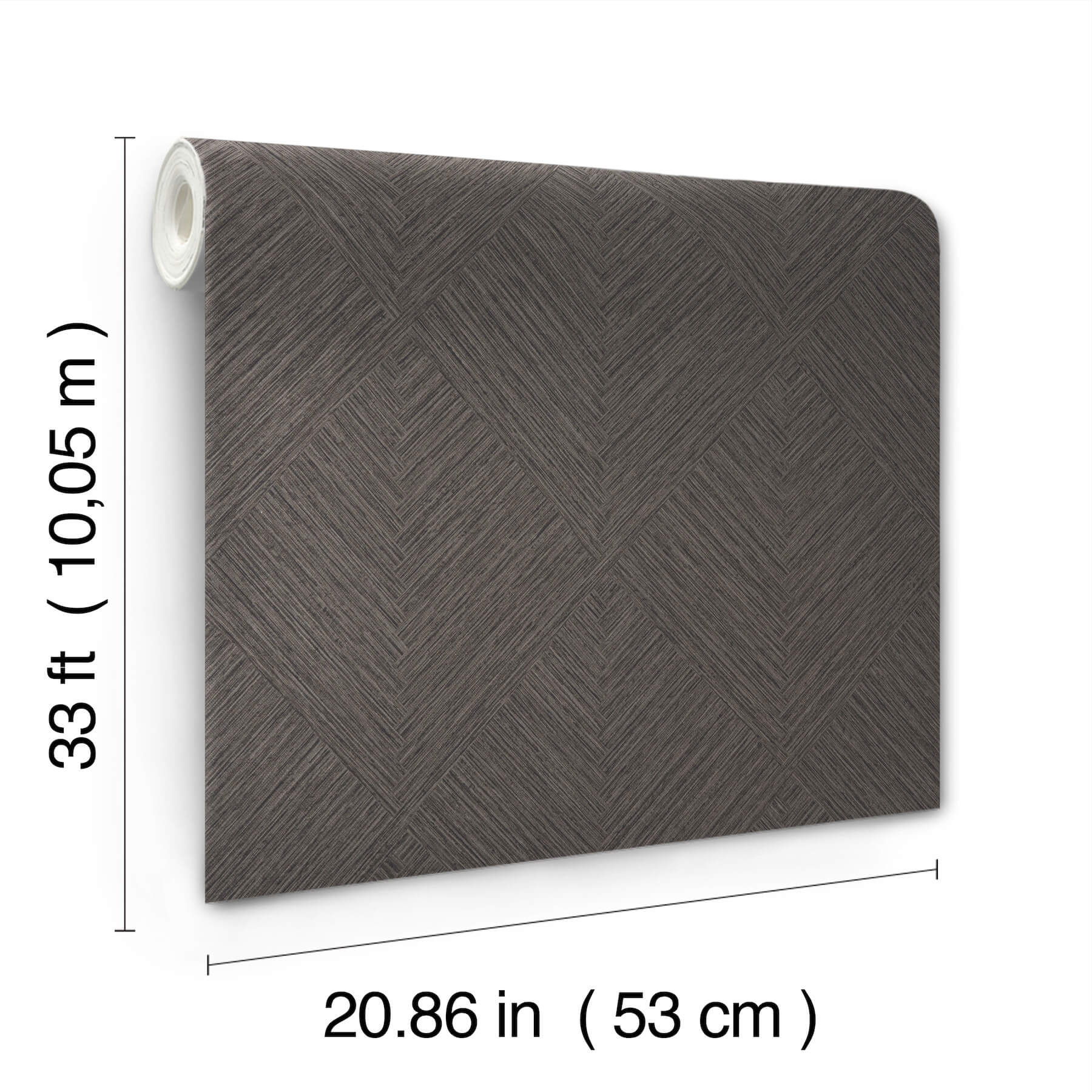 Hollis Charcoal Textured Diamond Wallpaper