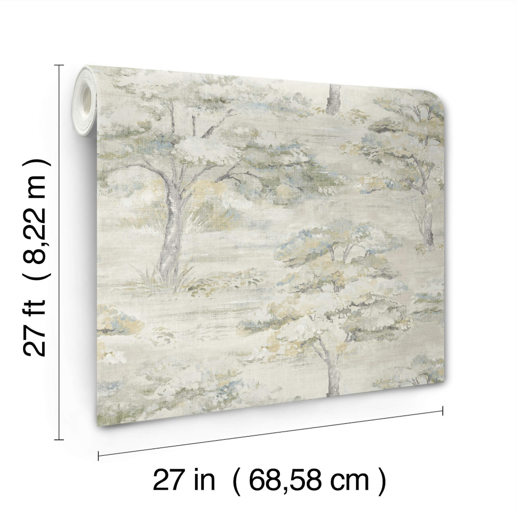 Moreno Slate Woodland Wallpaper