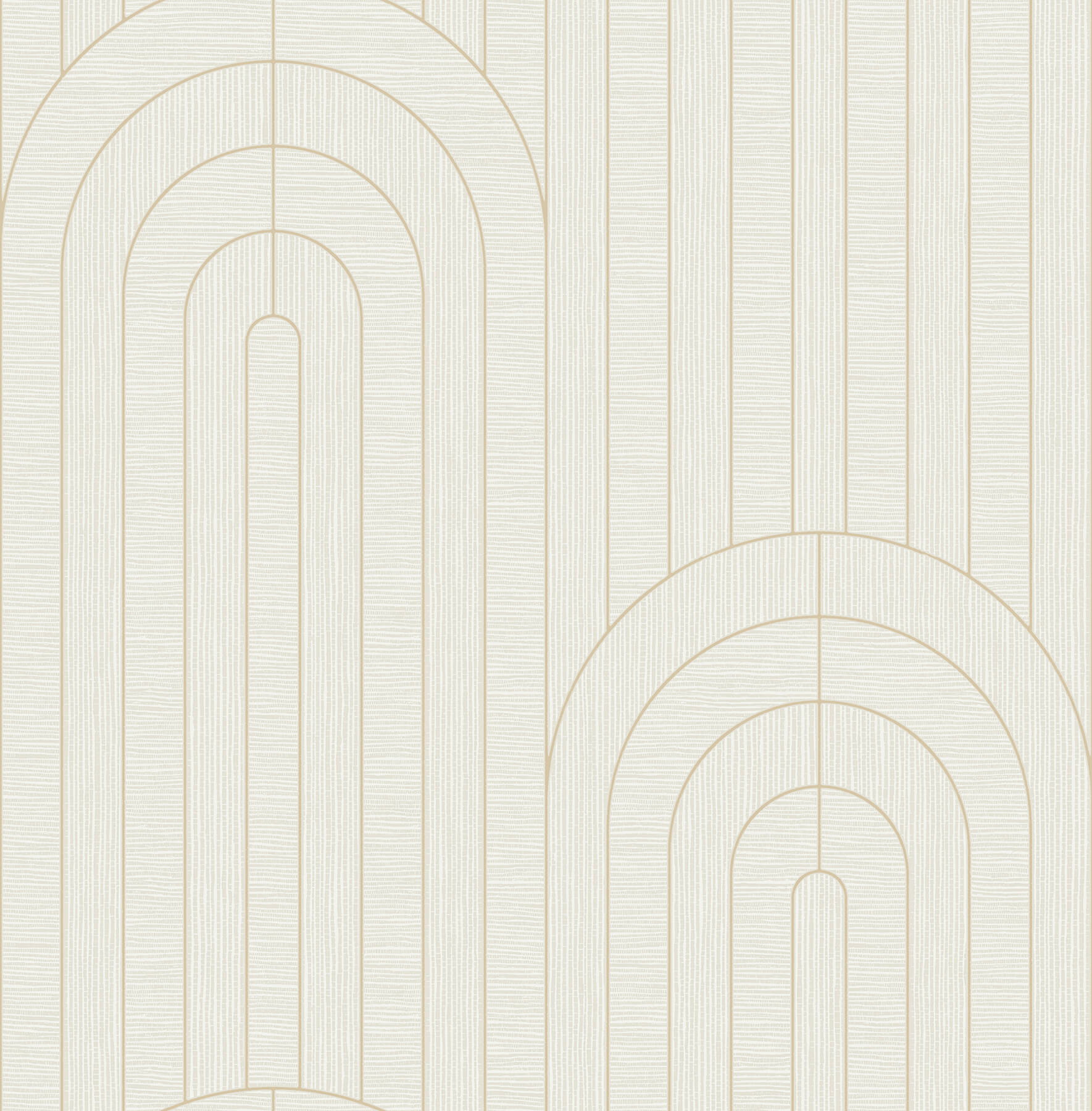 Declan Ivory Textured Arches Wallpaper