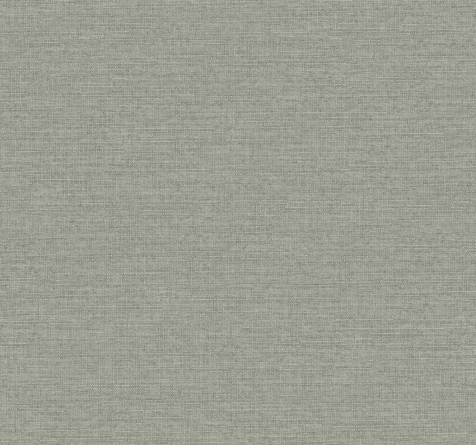 Terrene Moss Faux Linen Wallpaper