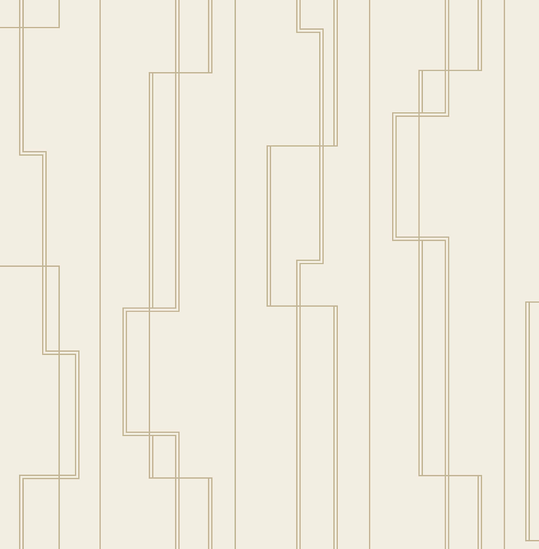 Anson Ivory Deco Detailing Wallpaper