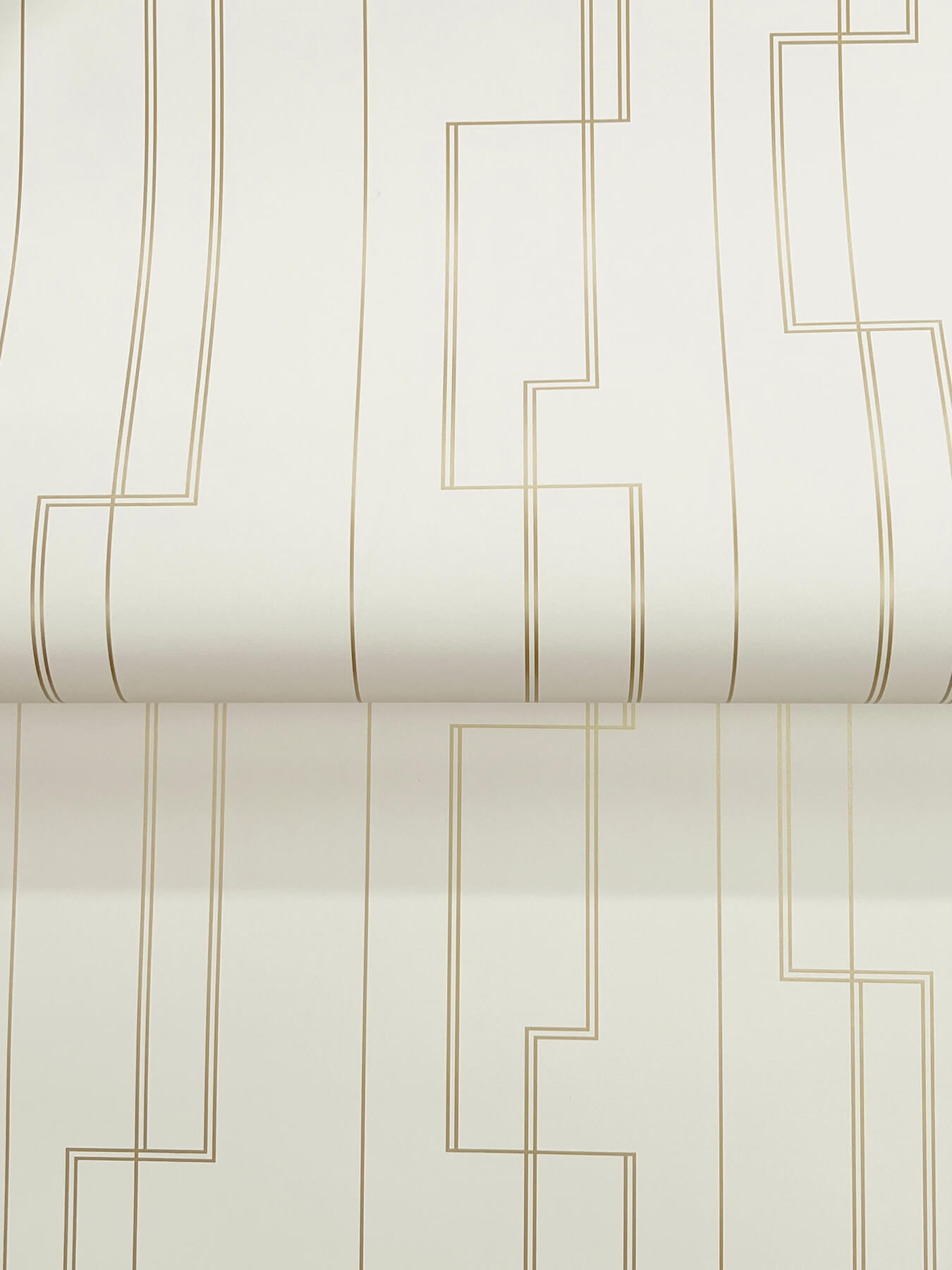 Anson Ivory Deco Detailing Wallpaper
