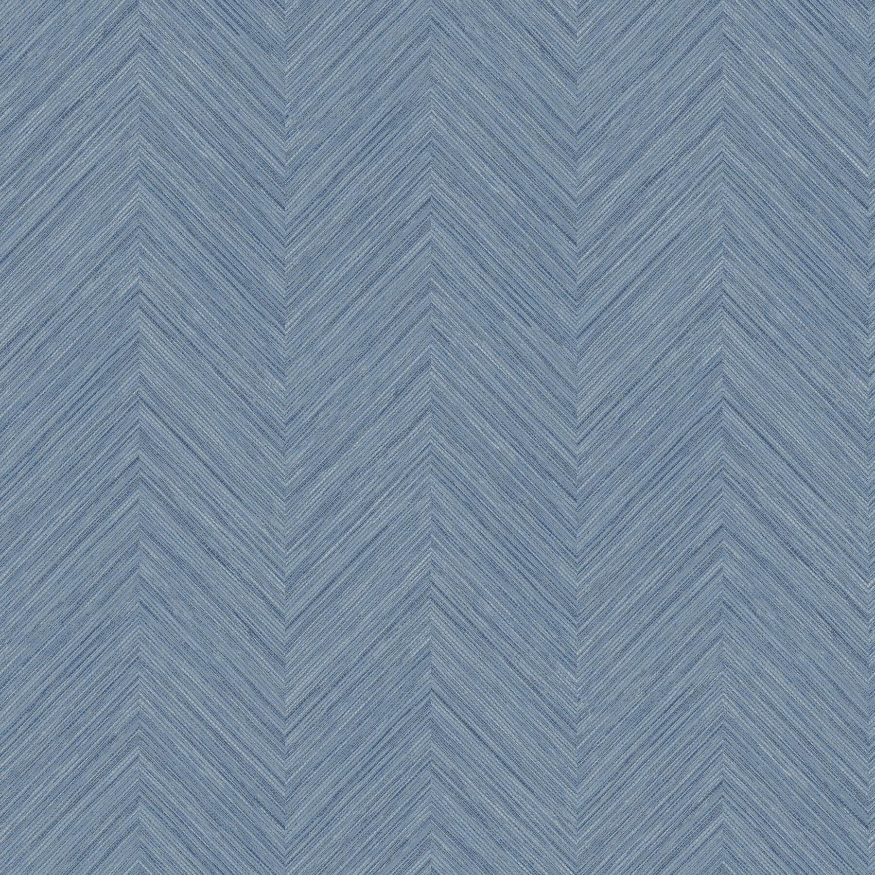 Caladesi Blue Linen Chevron Wallpaper