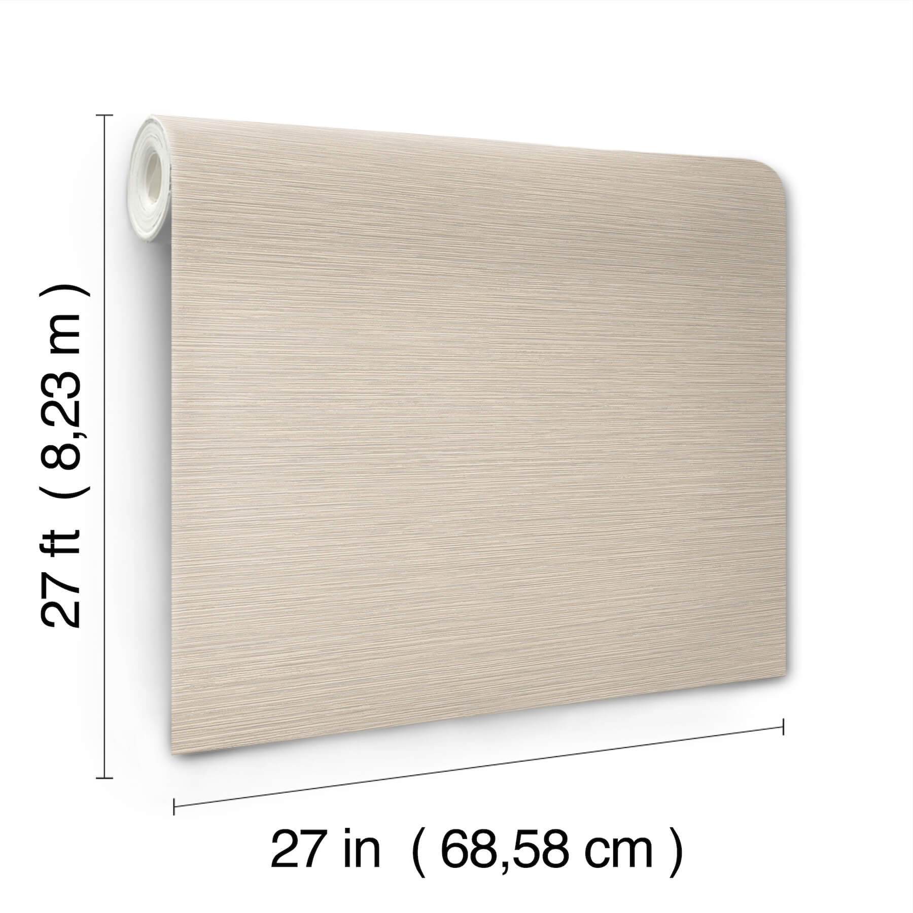 Oasis Neutral Faux Grasscloth Wallpaper