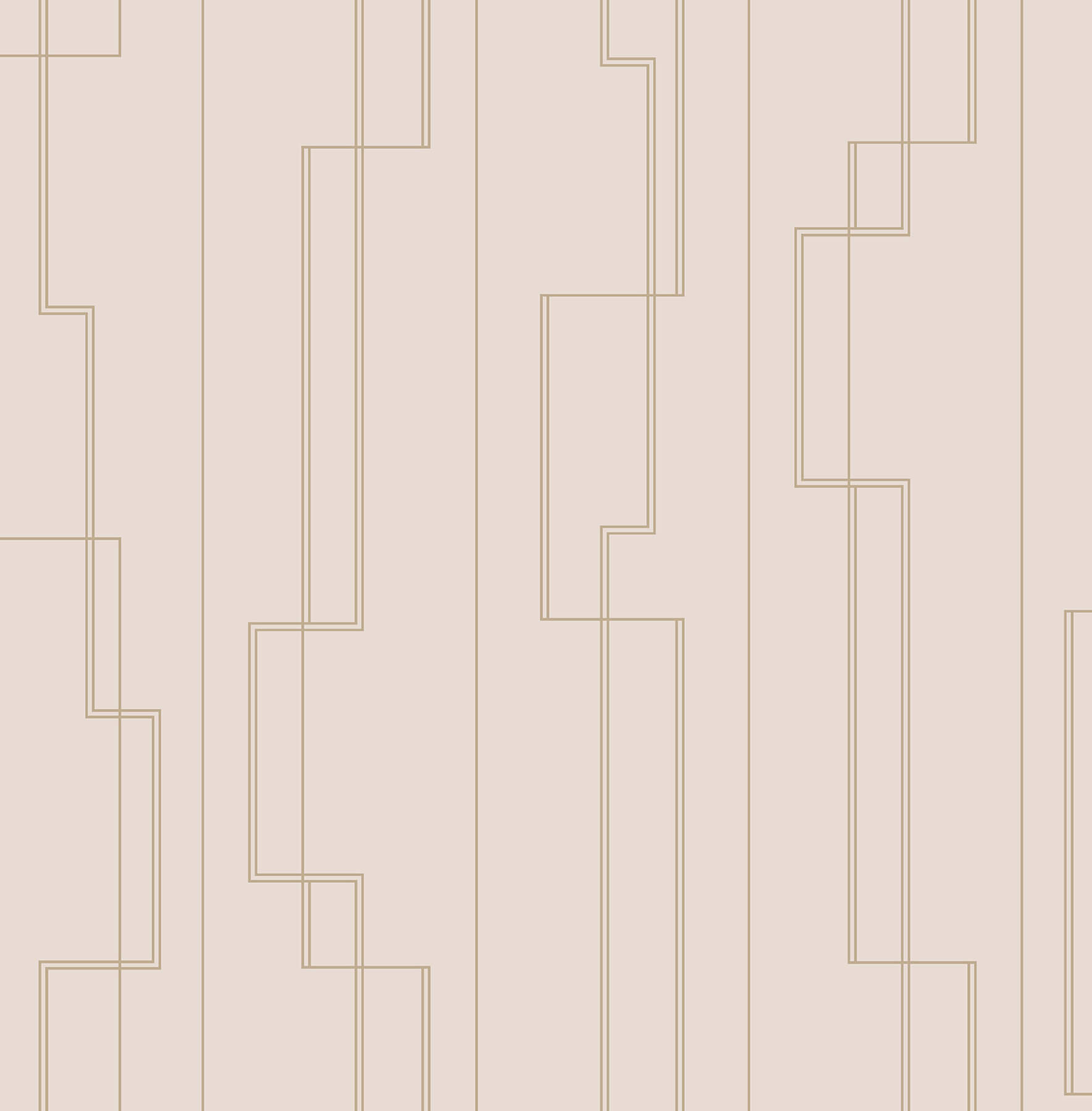 Anson Blush Deco Detailing Wallpaper