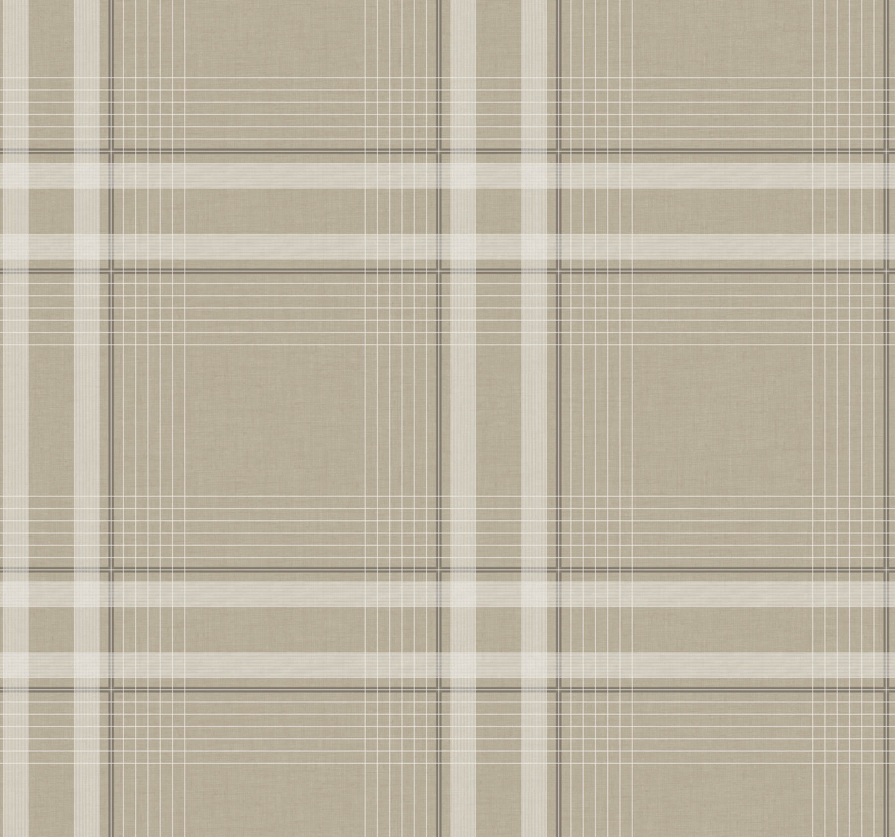 960-country-club-plaid-taupe-faux-linen-wallpaper-1.jpg Country Club Plaid Taupe Faux Linen Wallpaper