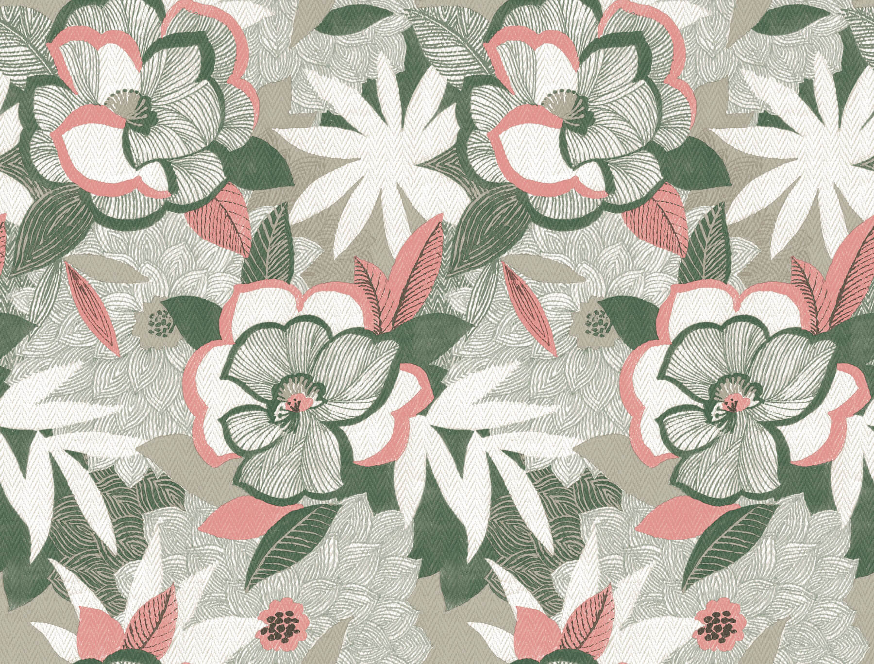 Fantasium Coral Floral Peel  Stick Wallpaper